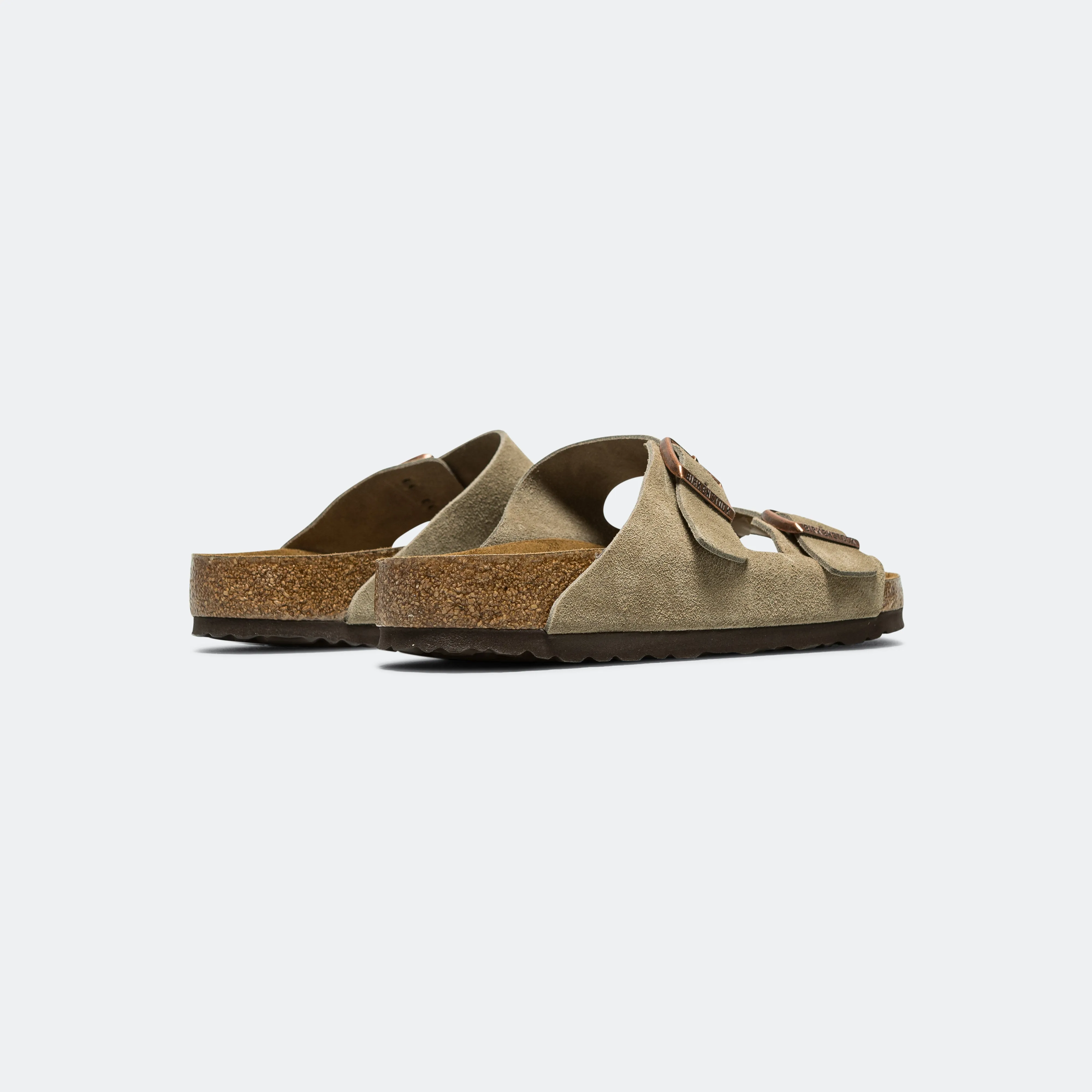 Birkenstock Sandalen Arizona SFB - Taubengraues Wildleder