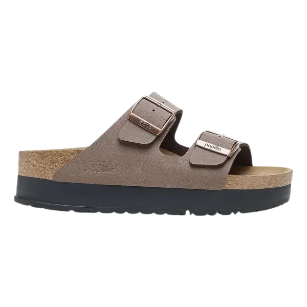 Birkenstock Sandalen Papillio Arizona Birko-Flor Flex Plateausandalen in Mokka