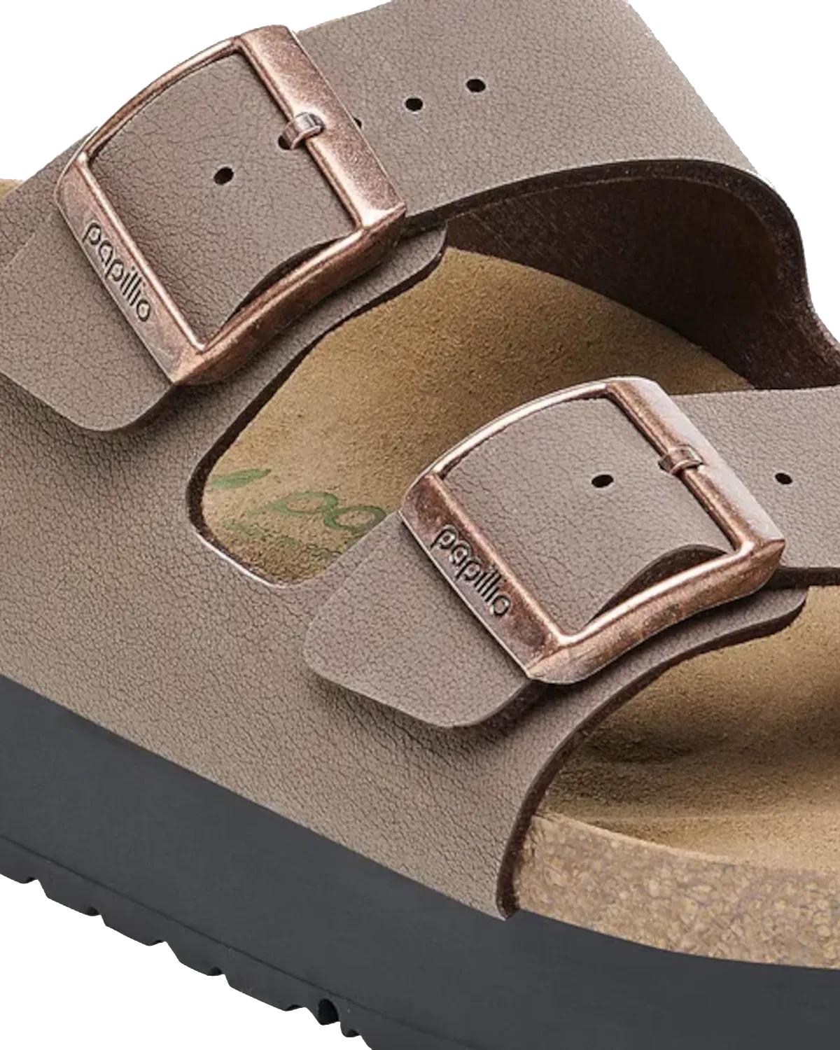 Birkenstock Sandalen Papillio Arizona Birko-Flor Flex Plateausandalen in Mokka