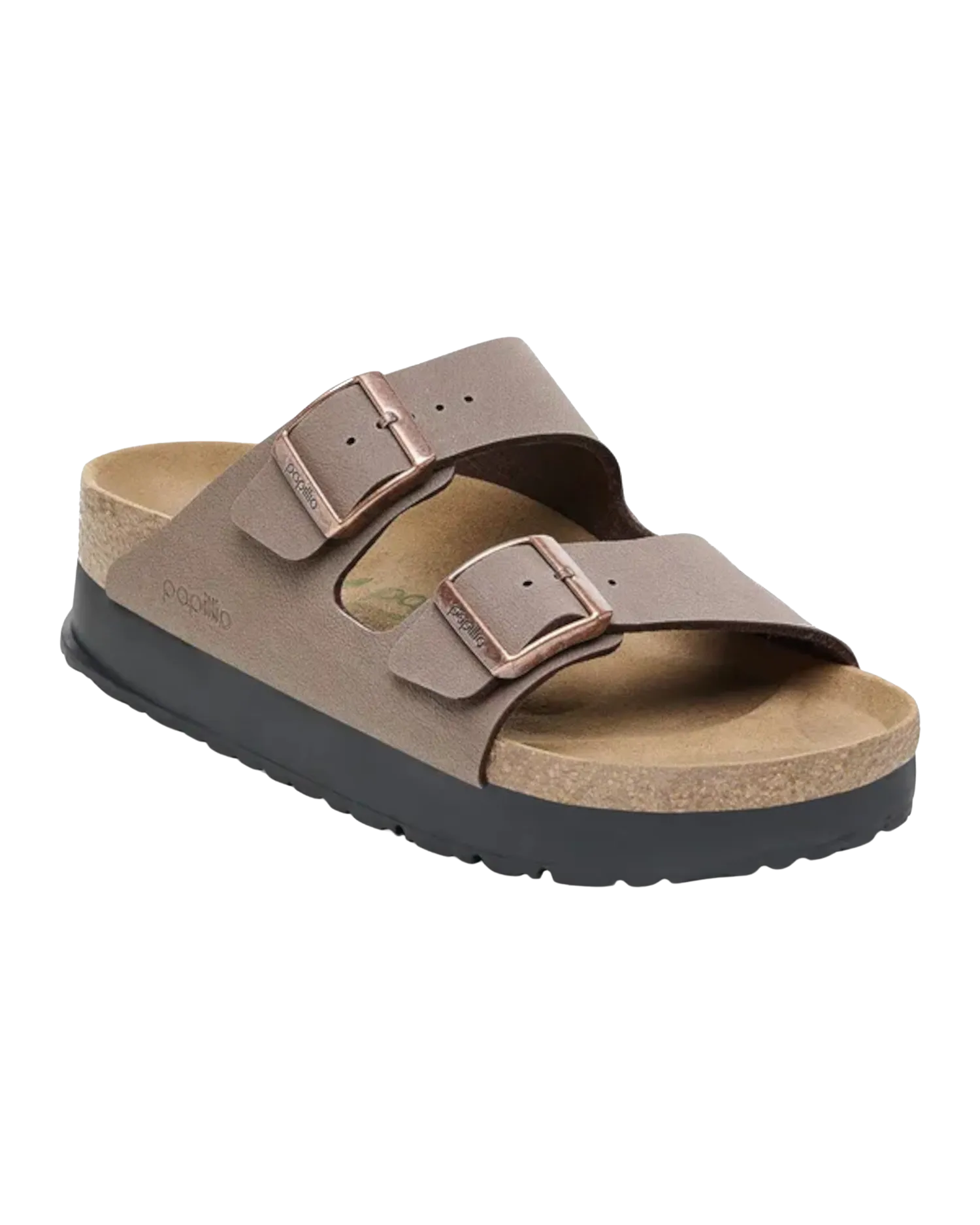 Birkenstock Sandalen Papillio Arizona Birko-Flor Flex Plateausandalen in Mokka