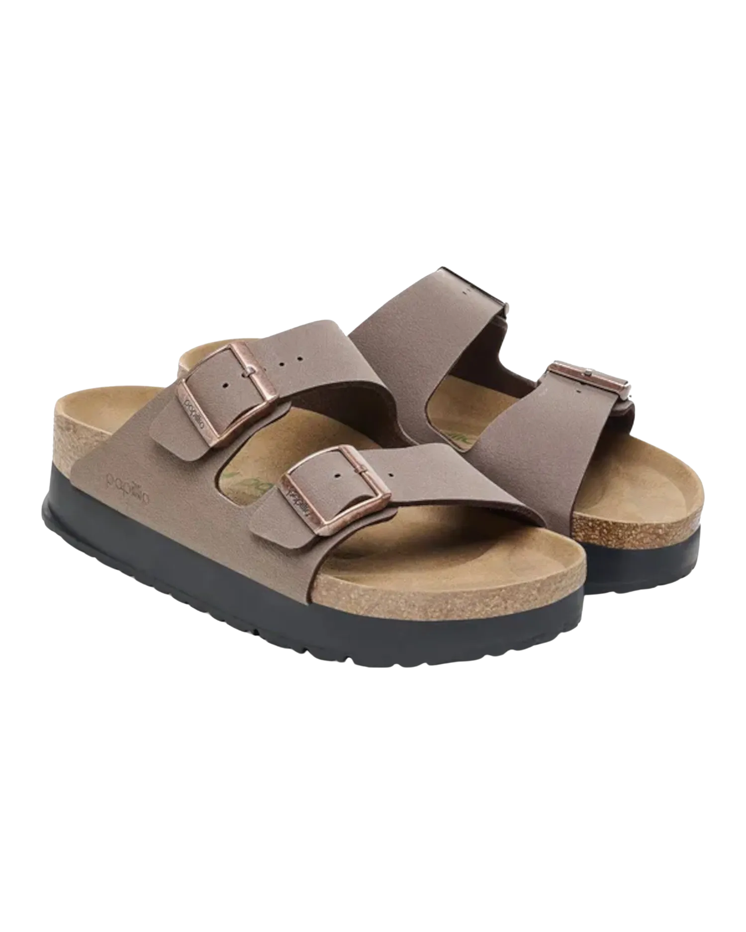 Birkenstock Sandalen Papillio Arizona Birko-Flor Flex Plateausandalen in Mokka