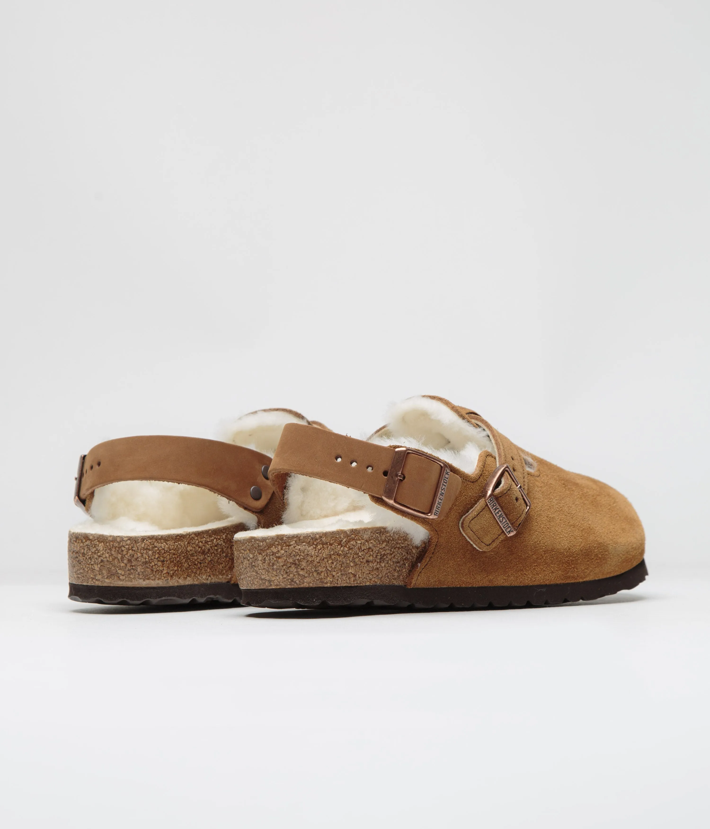Birkenstock Tokio Shearling Sandalen - Nerz Birkenstock Schuhe