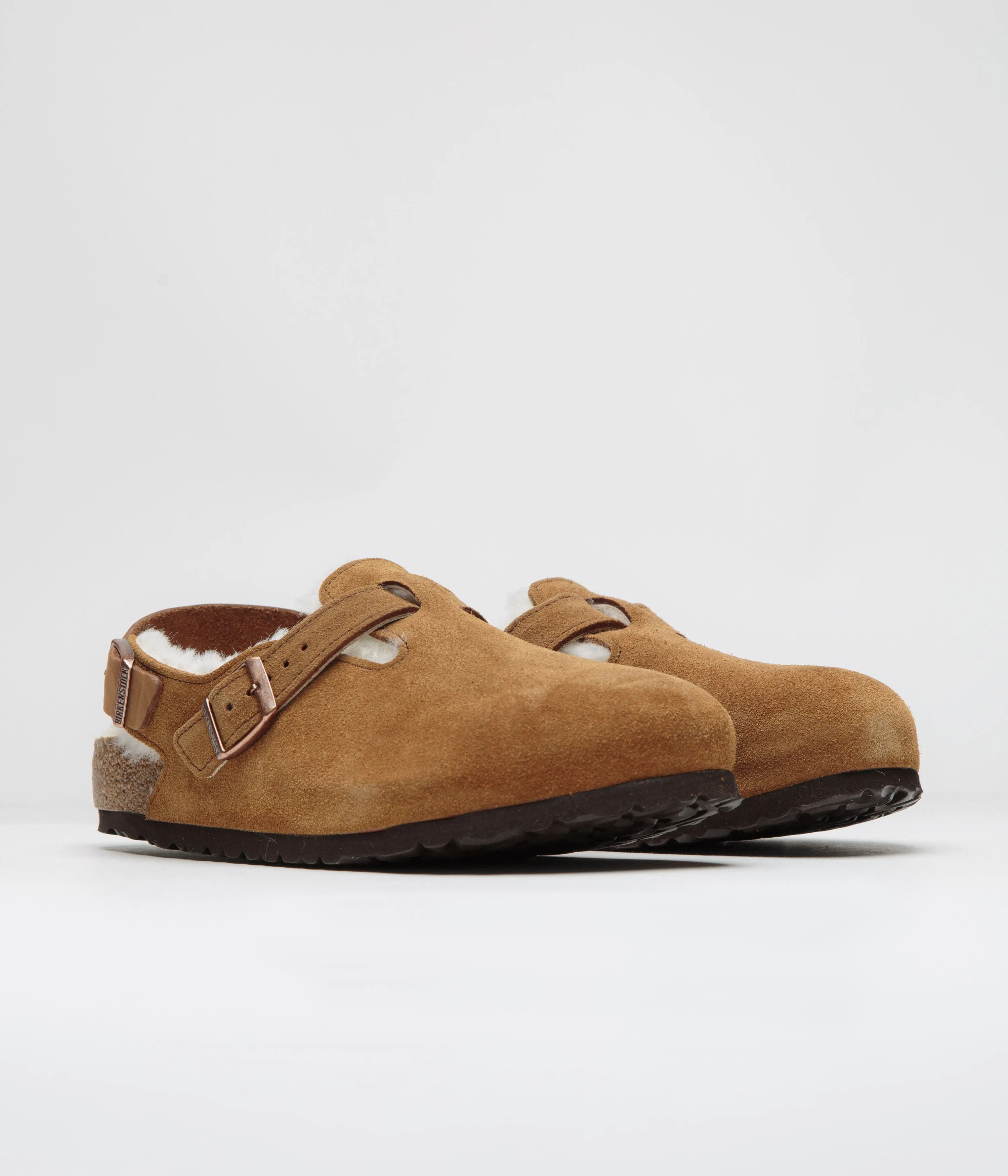 Birkenstock Tokio Shearling Sandalen - Nerz Birkenstock Schuhe