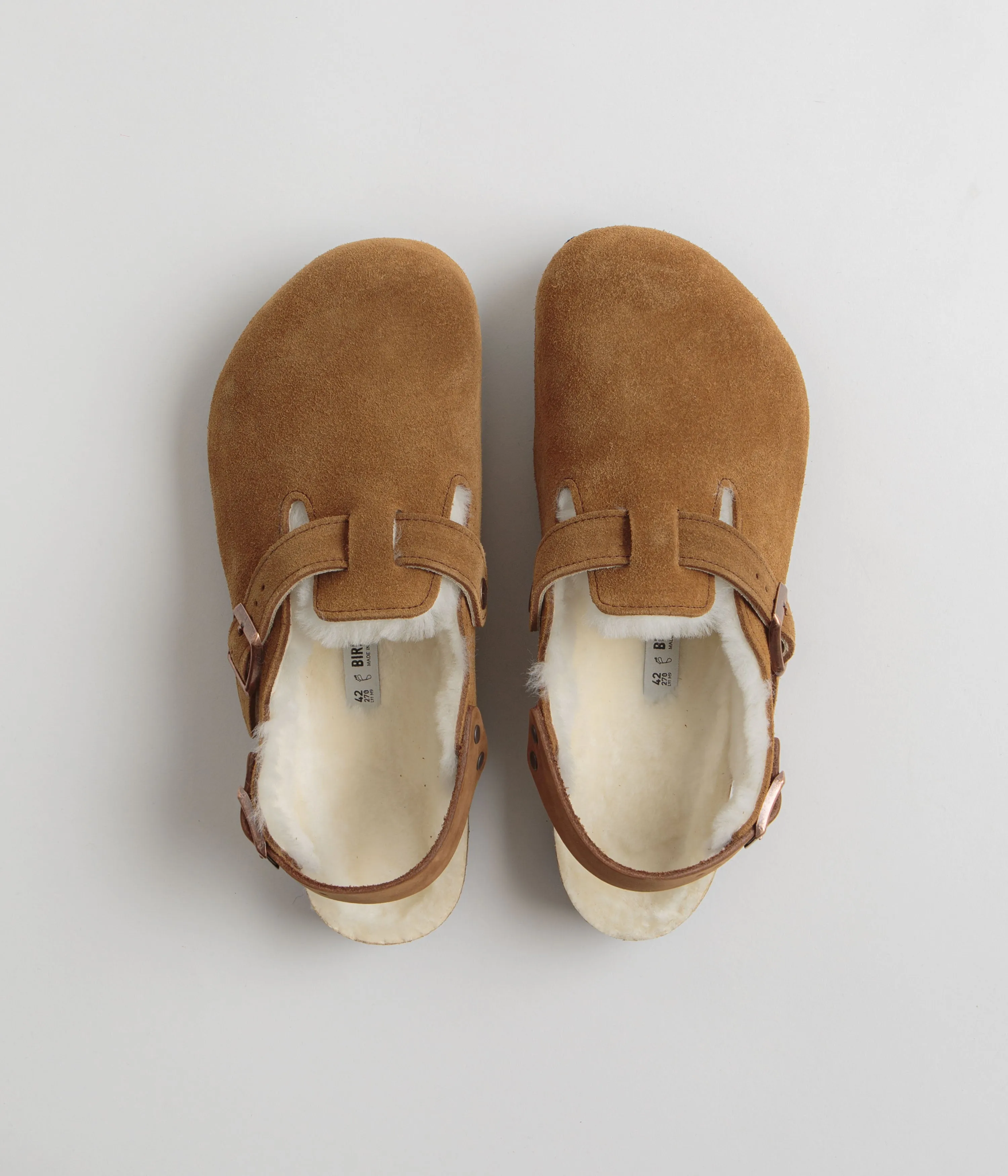 Birkenstock Tokio Shearling Sandalen - Nerz Birkenstock Schuhe