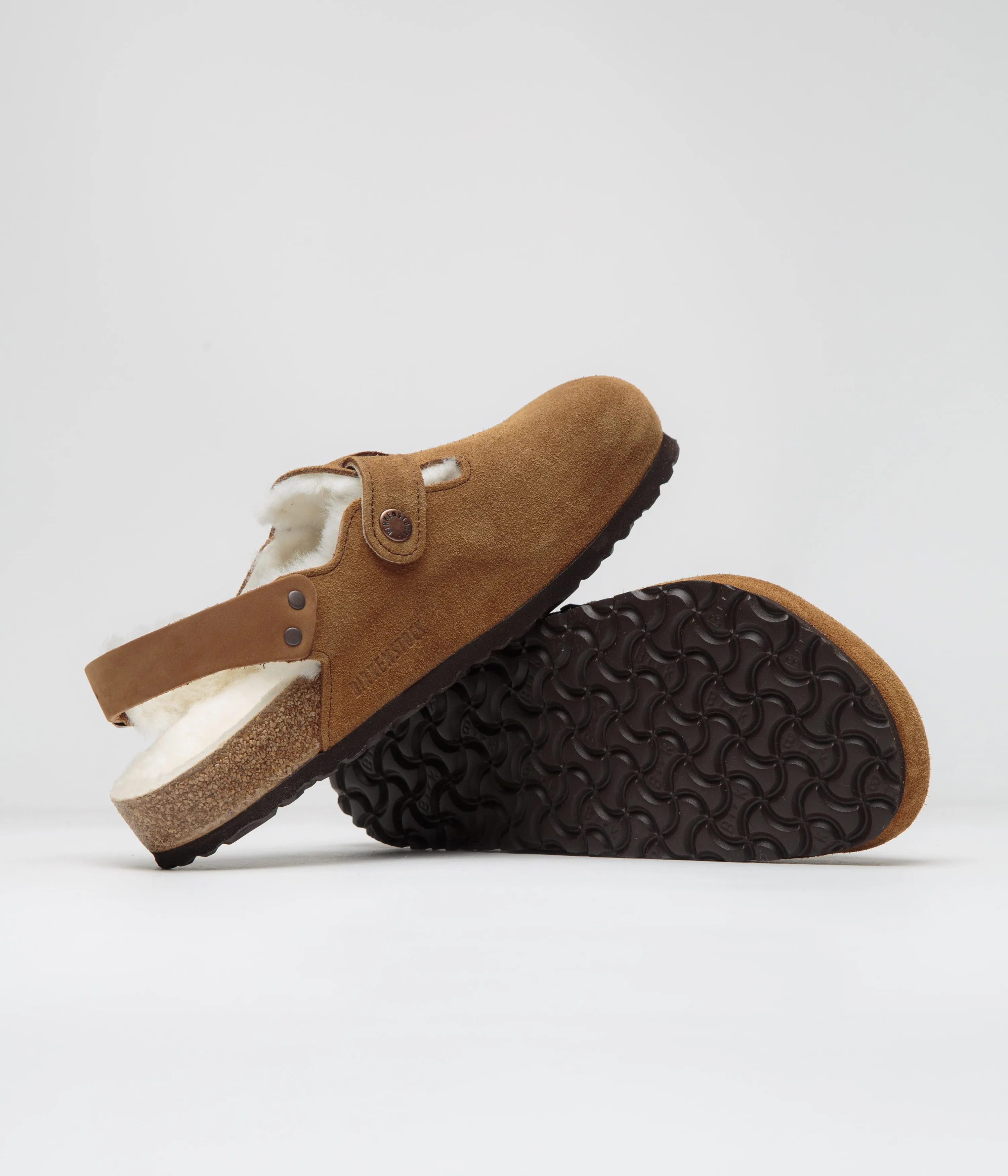 Birkenstock Tokio Shearling Sandalen - Nerz Birkenstock Schuhe