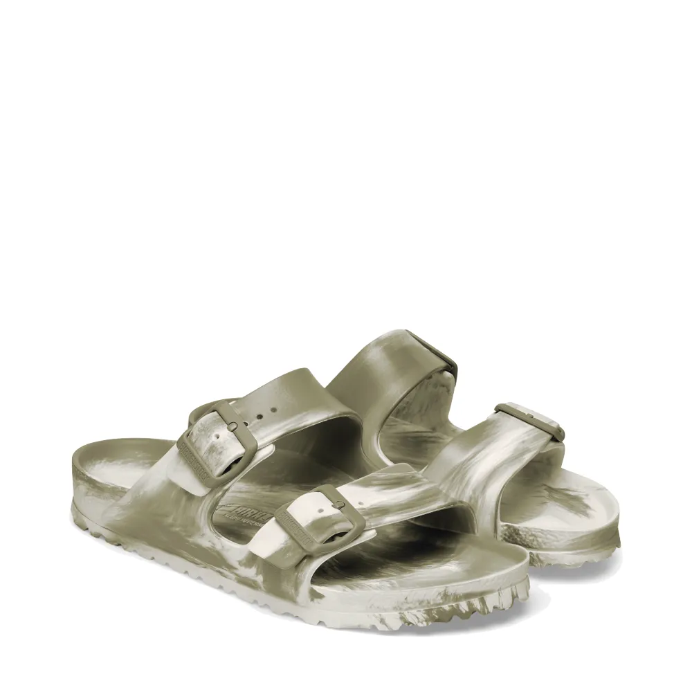 Birkenstock Damen Arizona EVA Multi Sandale in Khaki/Eierschale