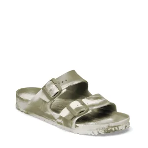 Birkenstock Damen Arizona EVA Multi Sandale in Khaki/Eierschale