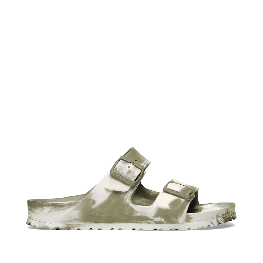 Birkenstock Damen Arizona EVA Multi Sandale in Khaki/Eierschale