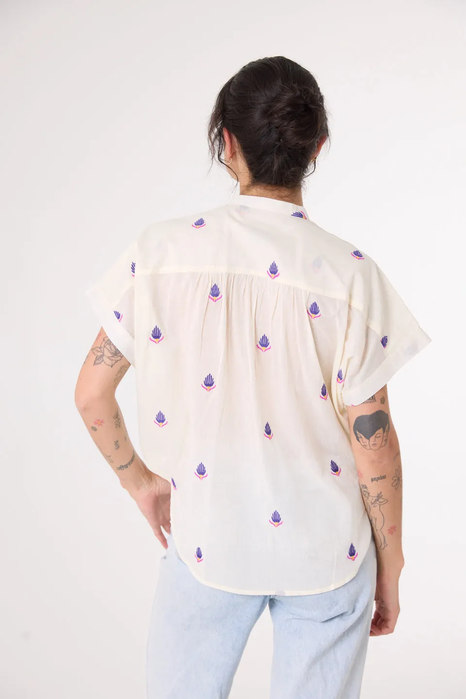 Bluse Brodee Maya Maya Blume Multi Kleidung_Sacrecoeur