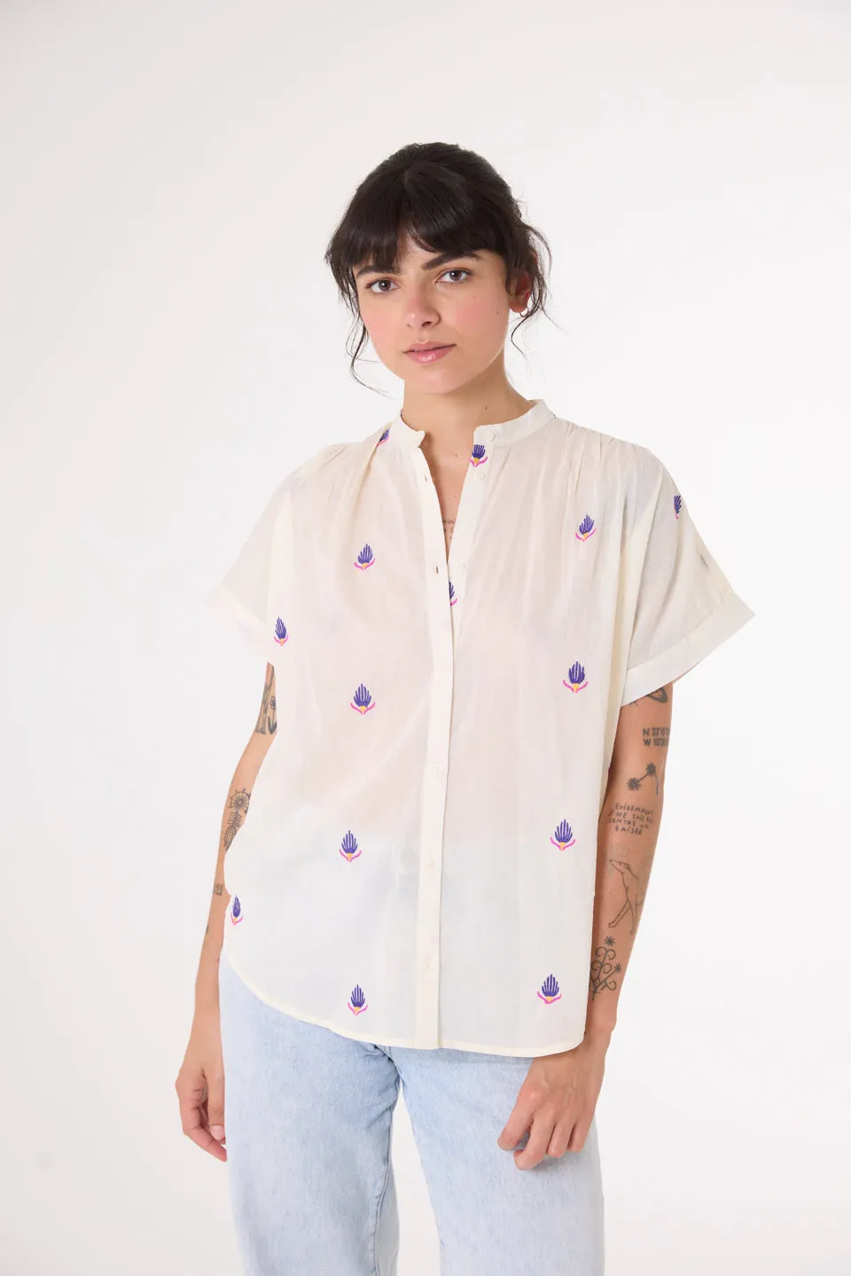 Bluse Brodee Maya Maya Blume Multi Kleidung_Sacrecoeur