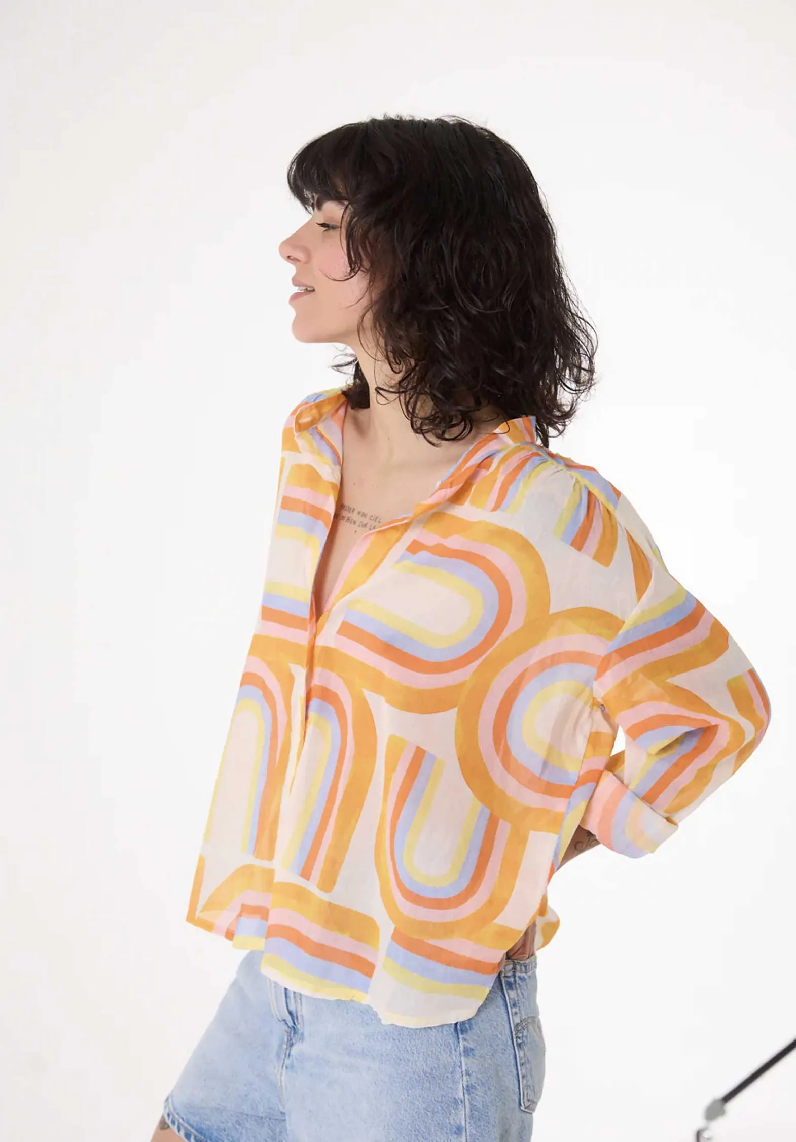 Bluse Ella Ella Regenbogen Mehrfarbig