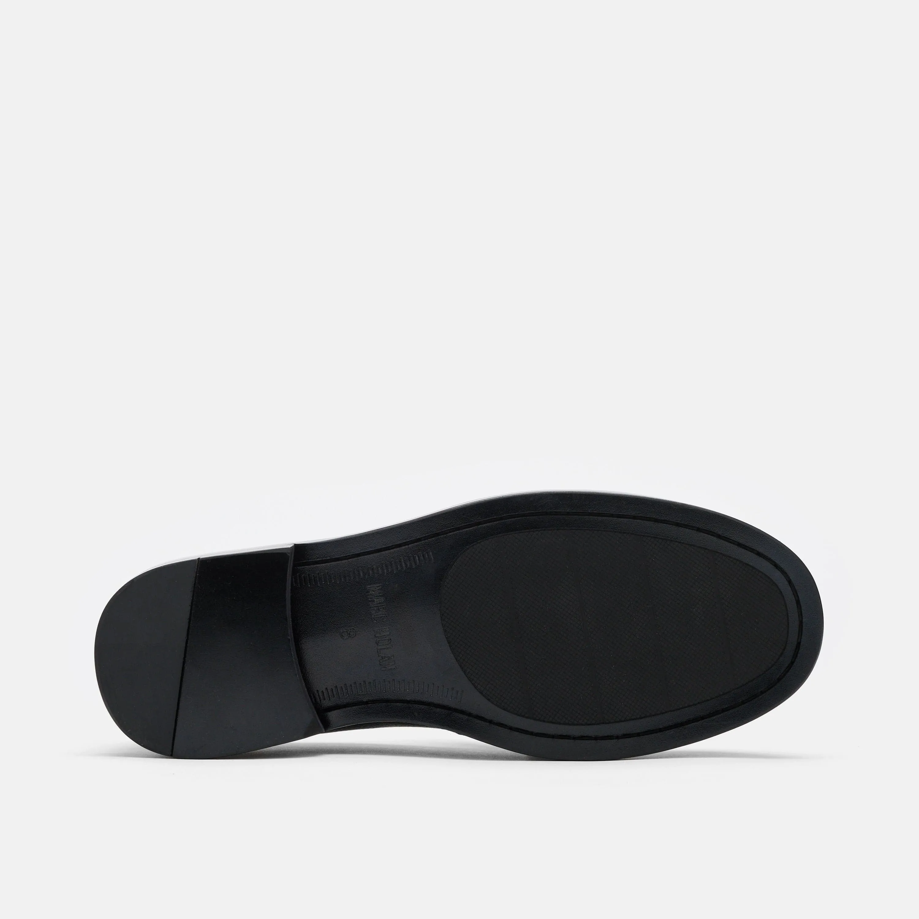 Boardwalk Schwarze Kiesel Leder Pferdegebiss-Loafer