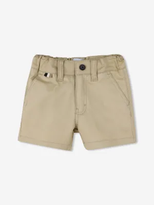 BOSS Baby Boys Chino Shorts in Beige