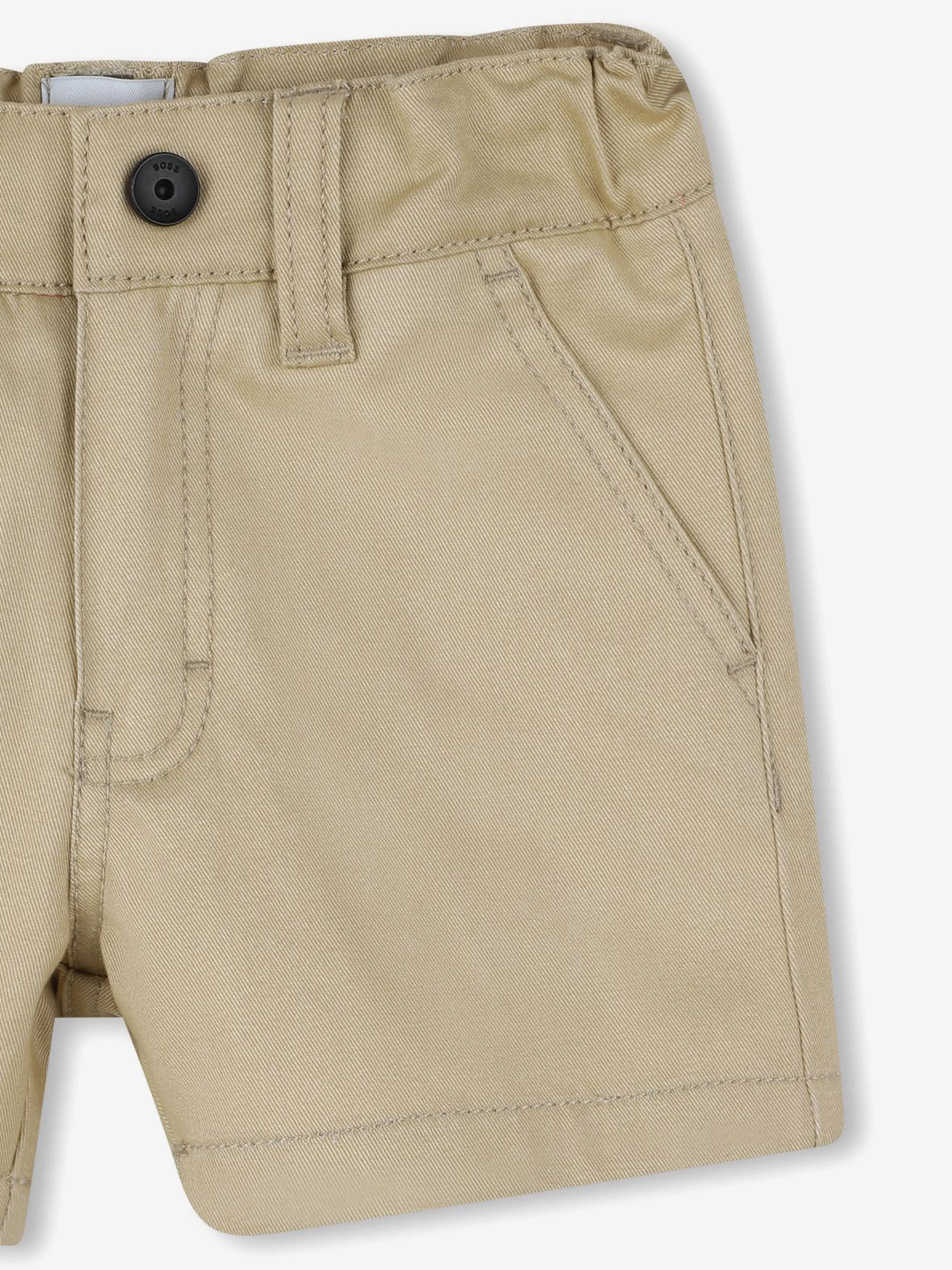 BOSS Baby Boys Chino Shorts in Beige
