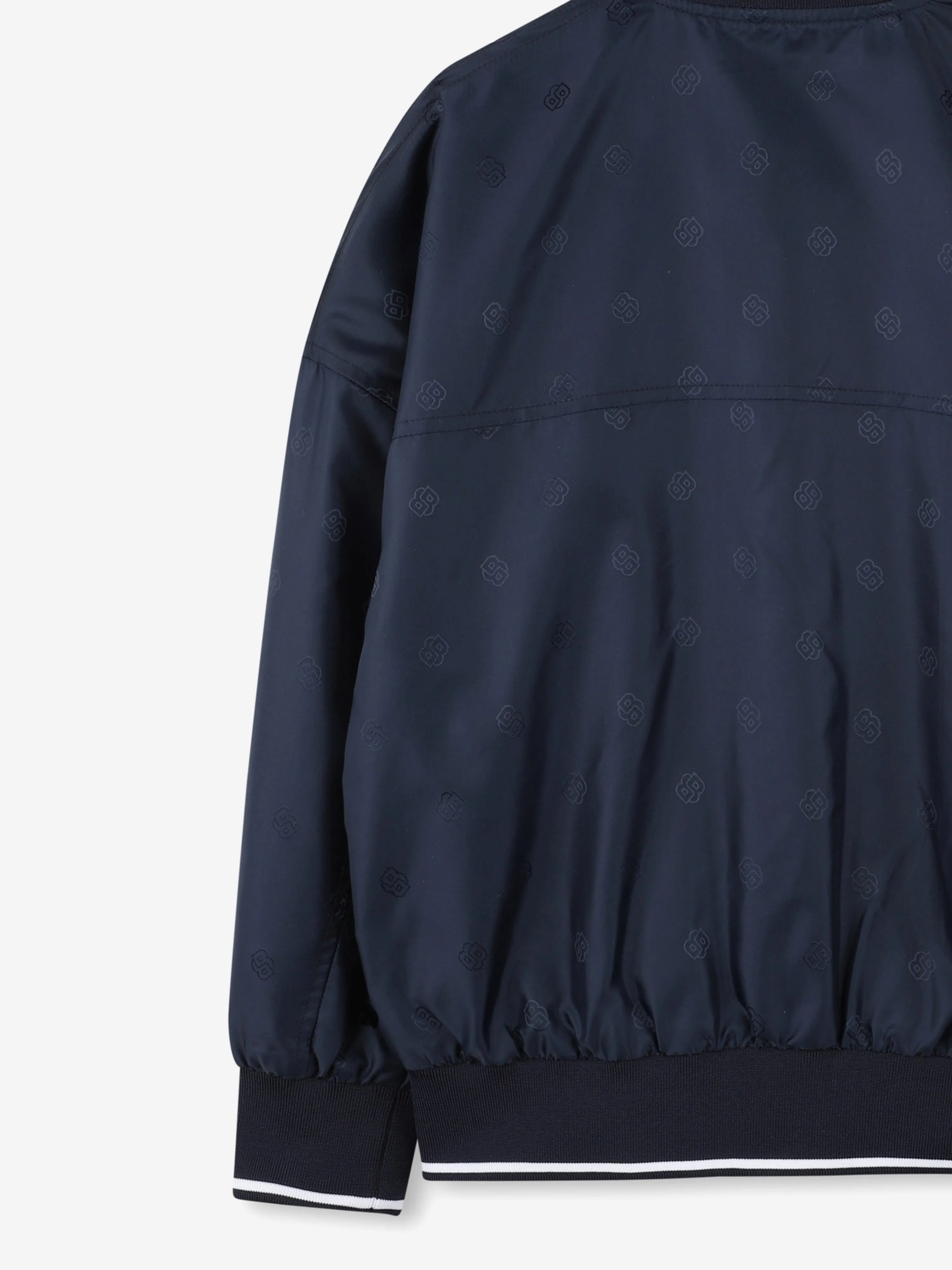 BOSS Boys Double B Jacquard Jacket in Marineblau