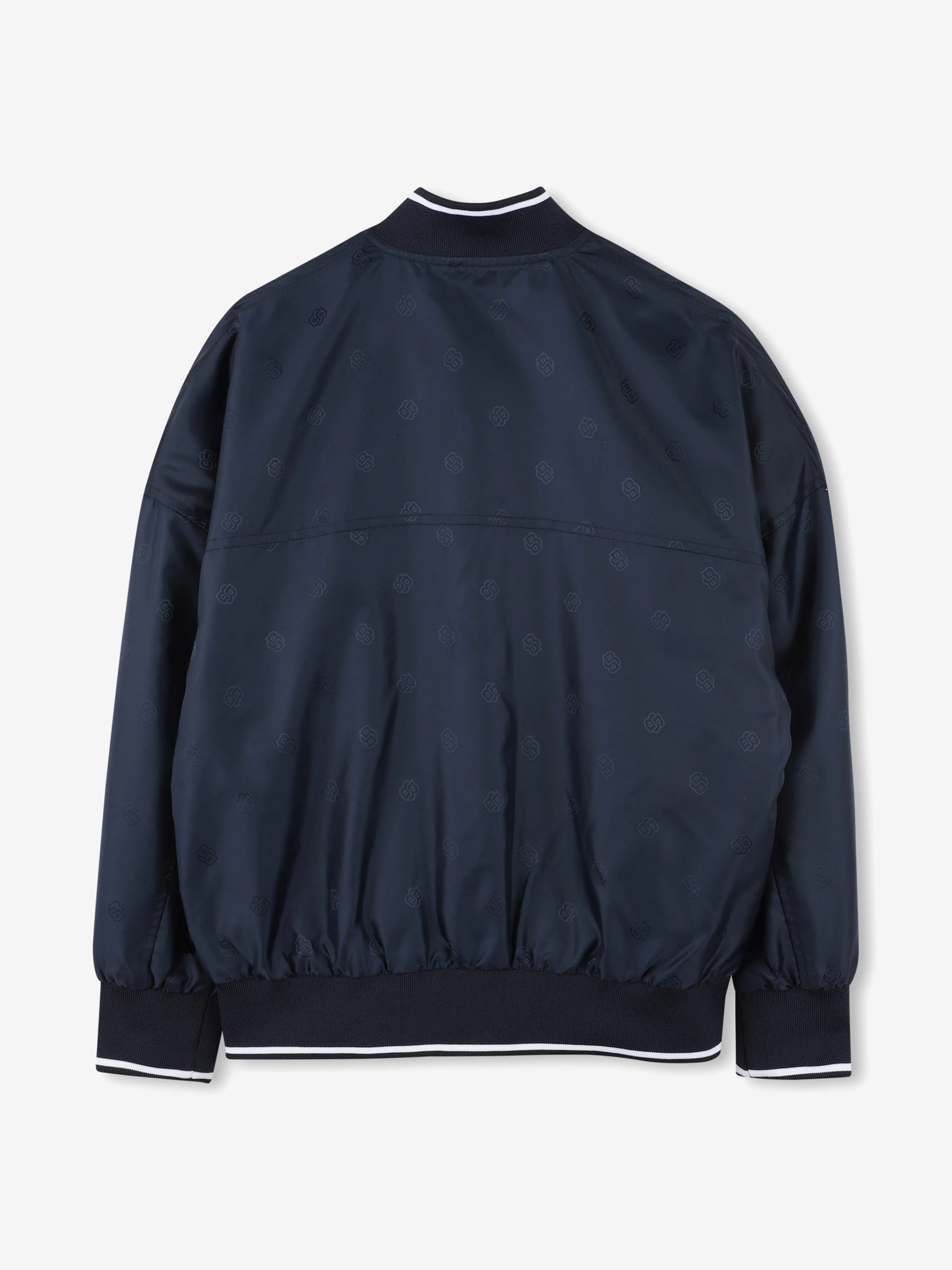 BOSS Boys Double B Jacquard Jacket in Marineblau