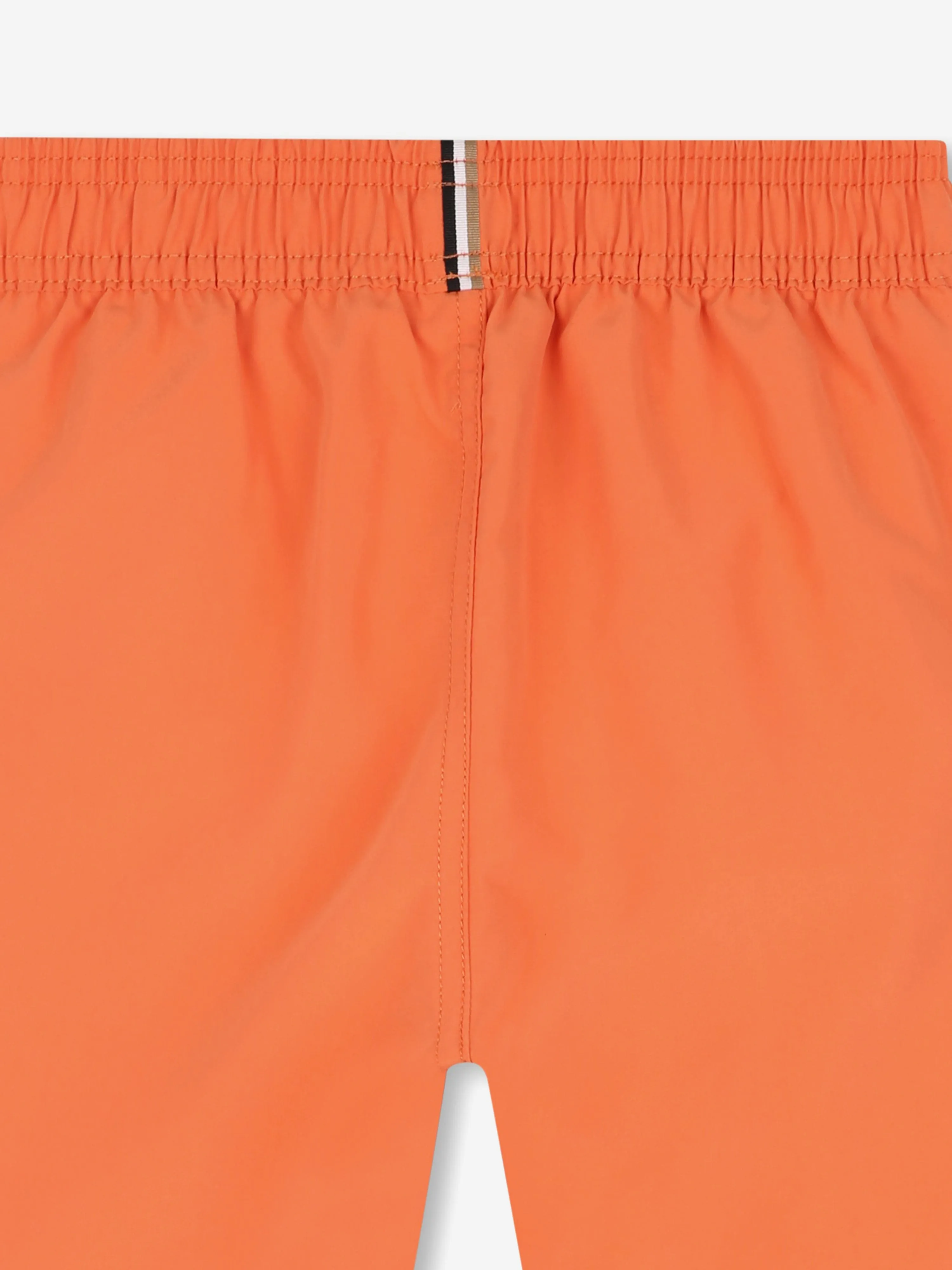 BOSS Boys Logo Print Badeshorts in Orange