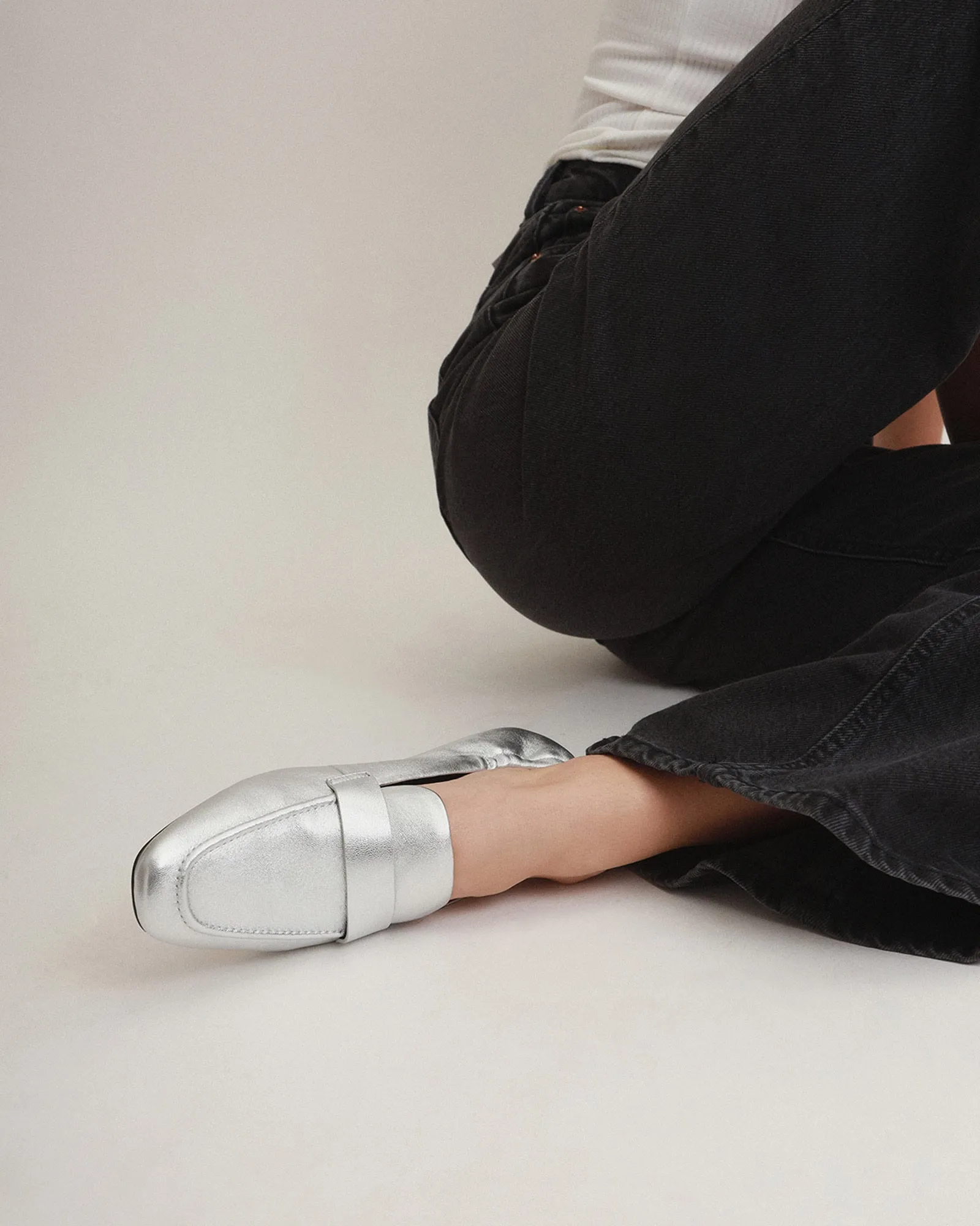BOWEN LOAFERS SILBER LEDER