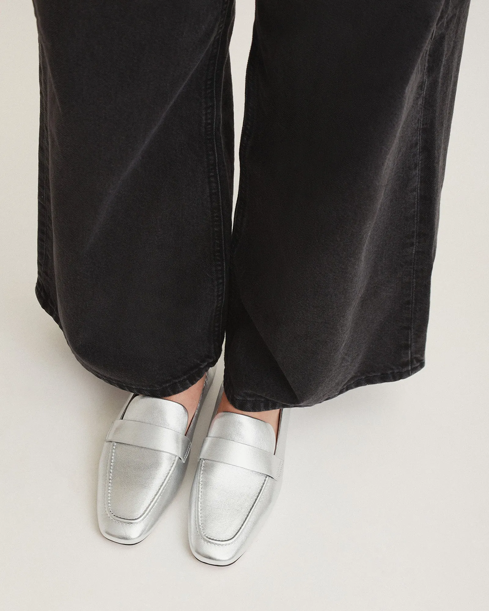 BOWEN LOAFERS SILBER LEDER