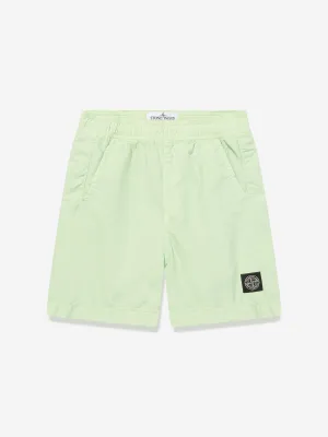 Boys Compass Logo Badeshorts in Grün
