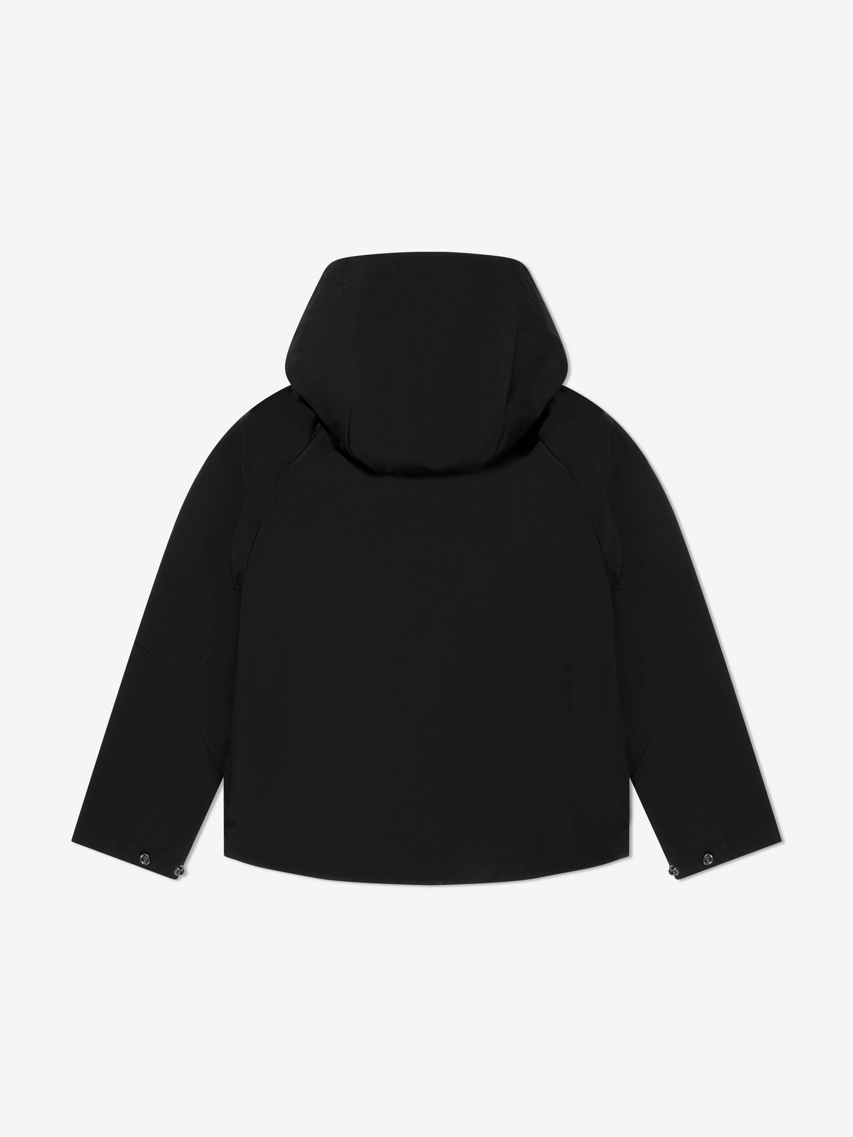 Jungen Kapuzen-Jacke mit Reißverschluss in Schwarz