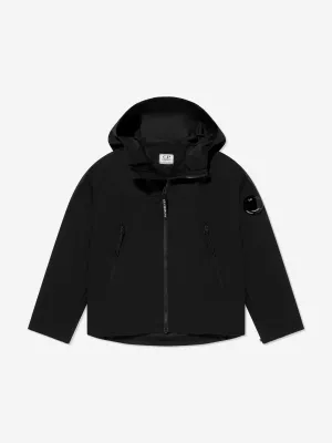 Jungen Kapuzen-Jacke mit Reißverschluss in Schwarz