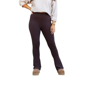 Brandy Flare Leggings Mit Taschen In Braun