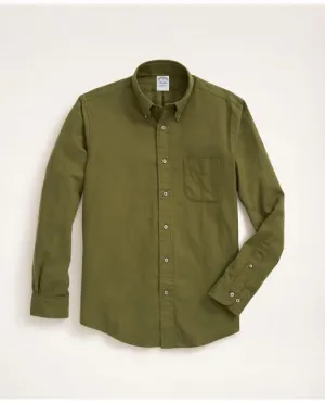 Brooks Brothers Herren Regent Regular-Fit Portugiesisches Flanellhemd Olive Brooks Brothers