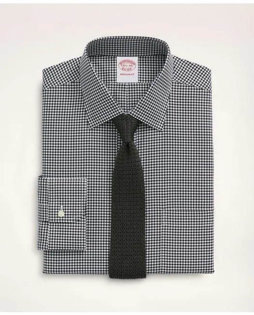 Brooks Brothers Herren Stretch Madison Relaxed-Fit Hemd Schwarz Brooks Brothers