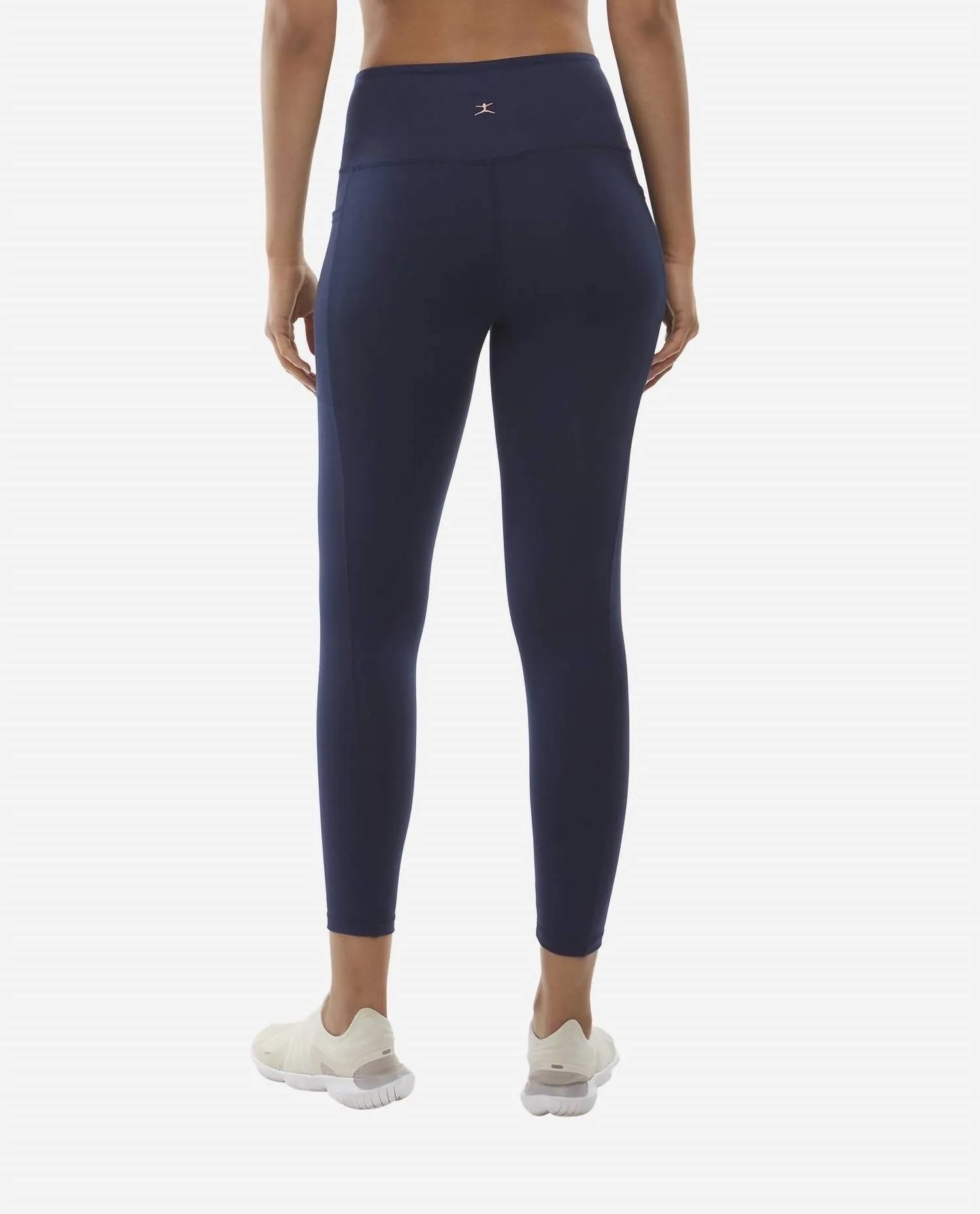 Bürstierte 7/8-Leggings in Dunkelblau