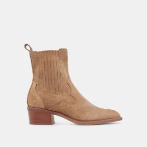 BRYLEE H2O WEITE BOOTIES IN PILZ-WILDLEDER