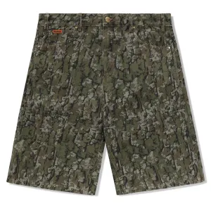 Butter Goods - Tarnmuster Denim Shorts Army Butter Goods
