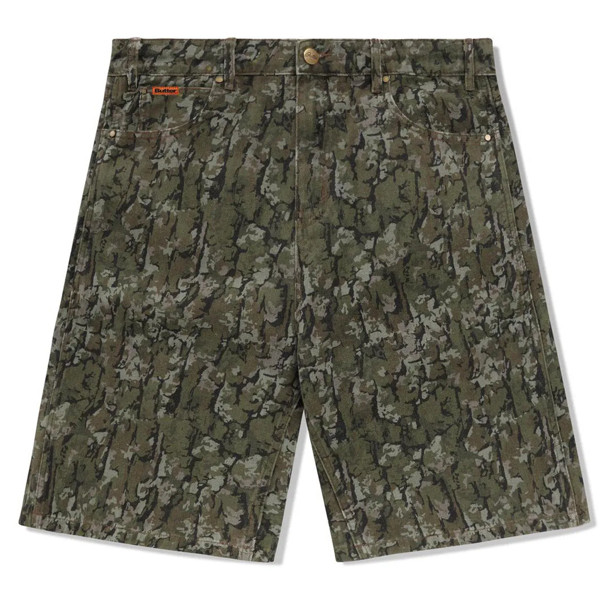 Butter Goods - Tarnmuster Denim Shorts Army Butter Goods