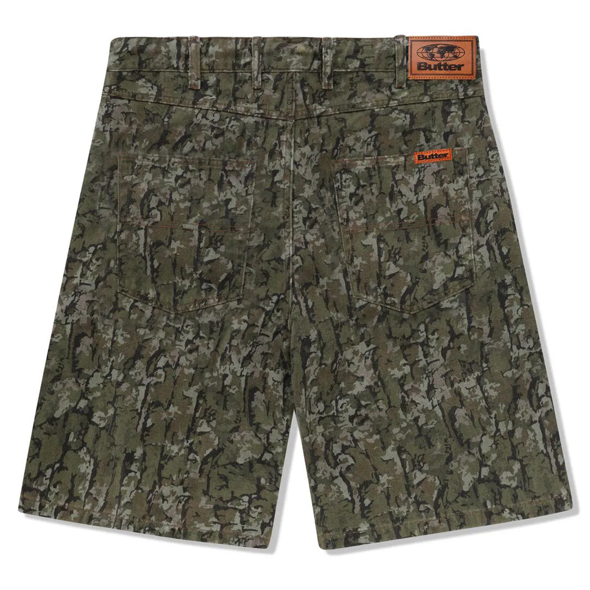 Butter Goods - Tarnmuster Denim Shorts Army Butter Goods