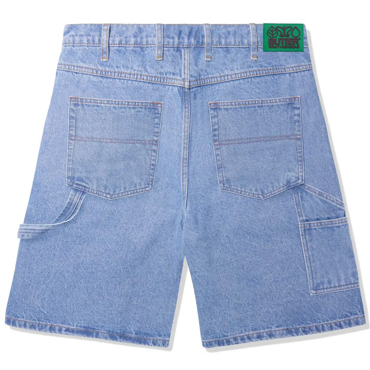 Butter Goods - Weathergear Schwere Denim Shorts Getragene Indigo Butter Goods