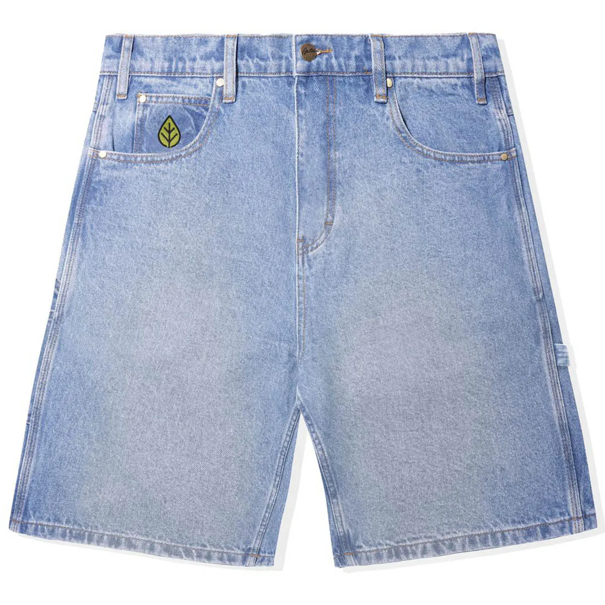 Butter Goods - Weathergear Schwere Denim Shorts Getragene Indigo Butter Goods
