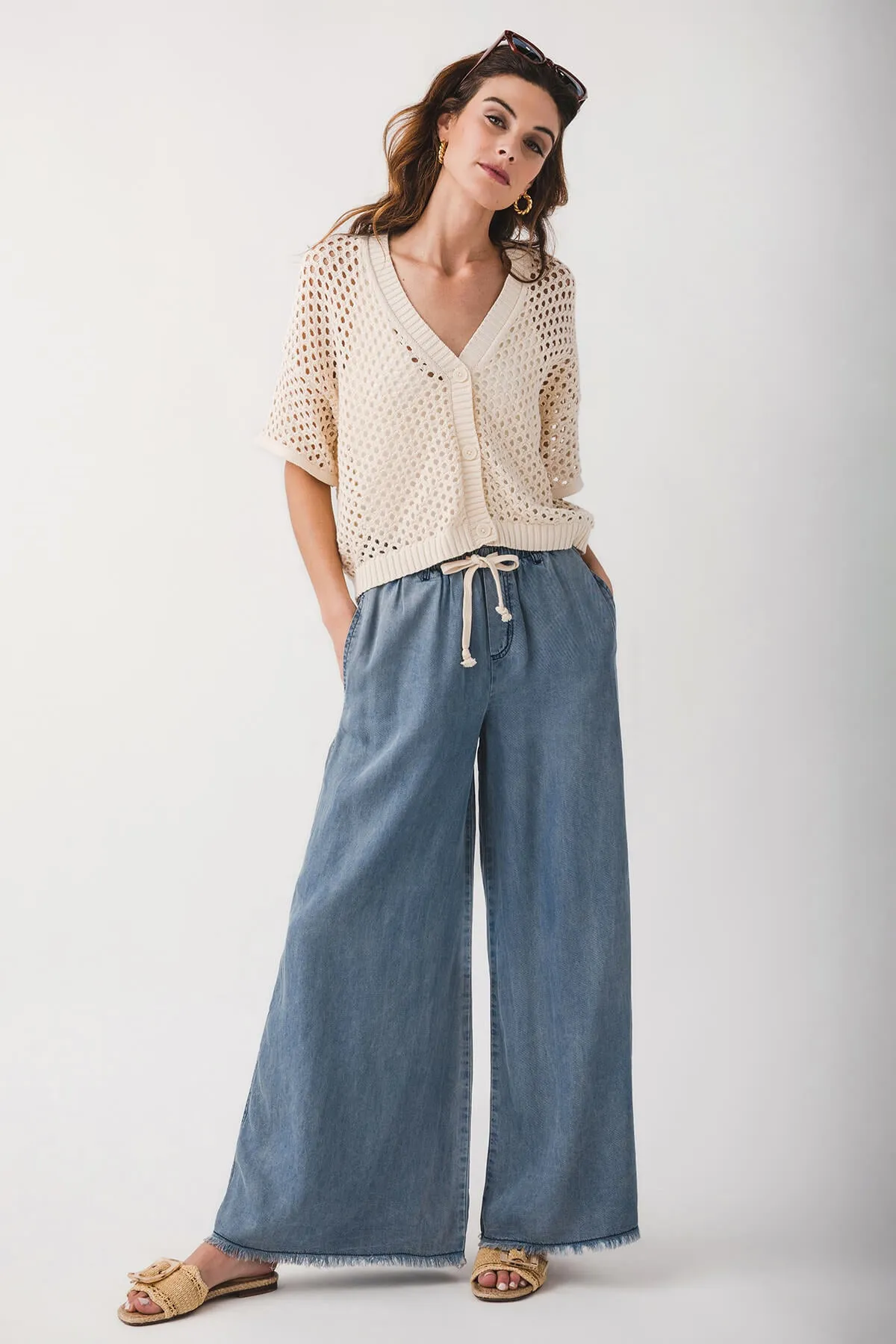 By Together Reid Offener Strickcardigan