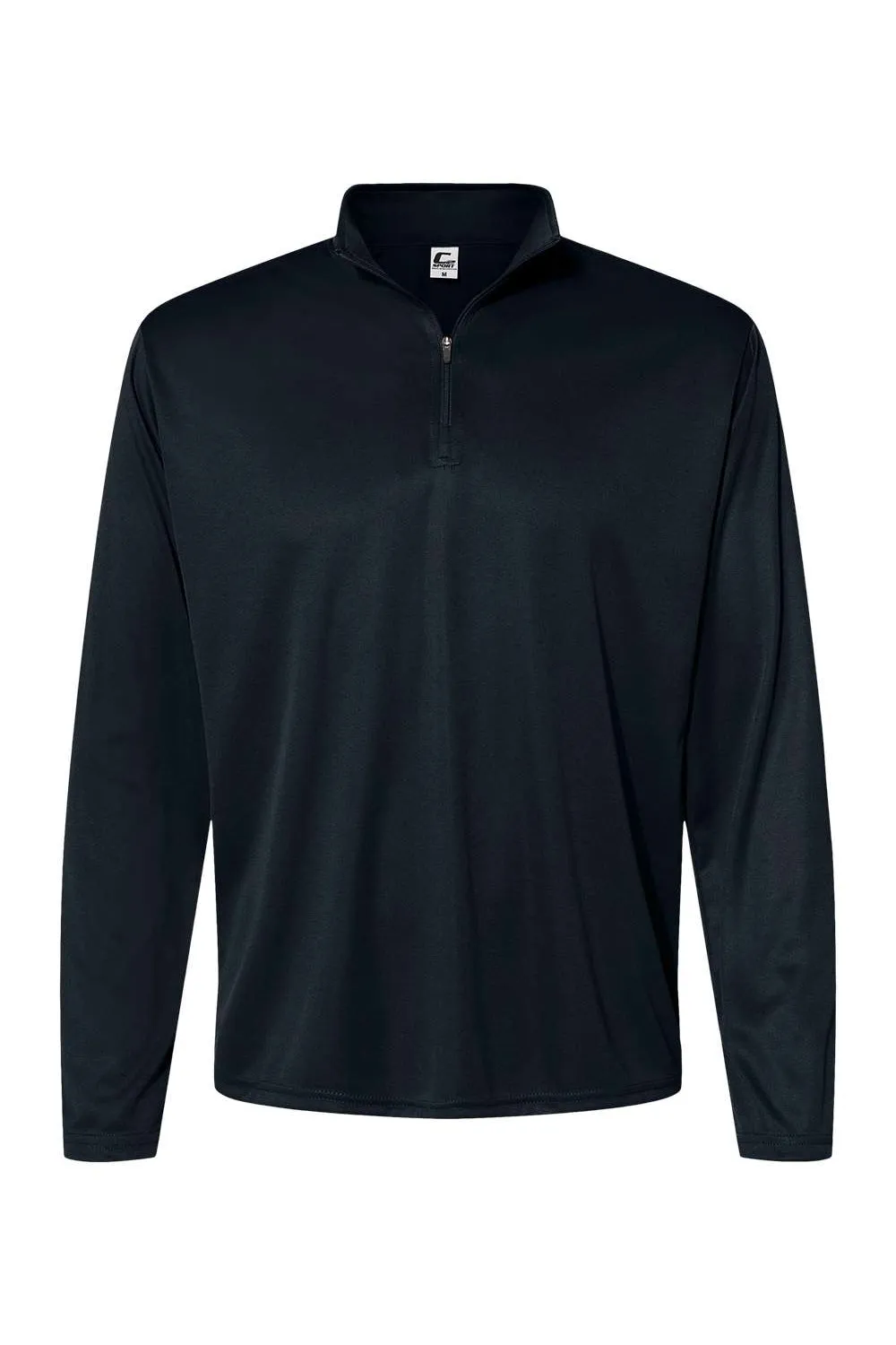 C2 Sport Herren Feuchtigkeitstransportierendes 1/4-Zip Sweatshirt - Schwarz