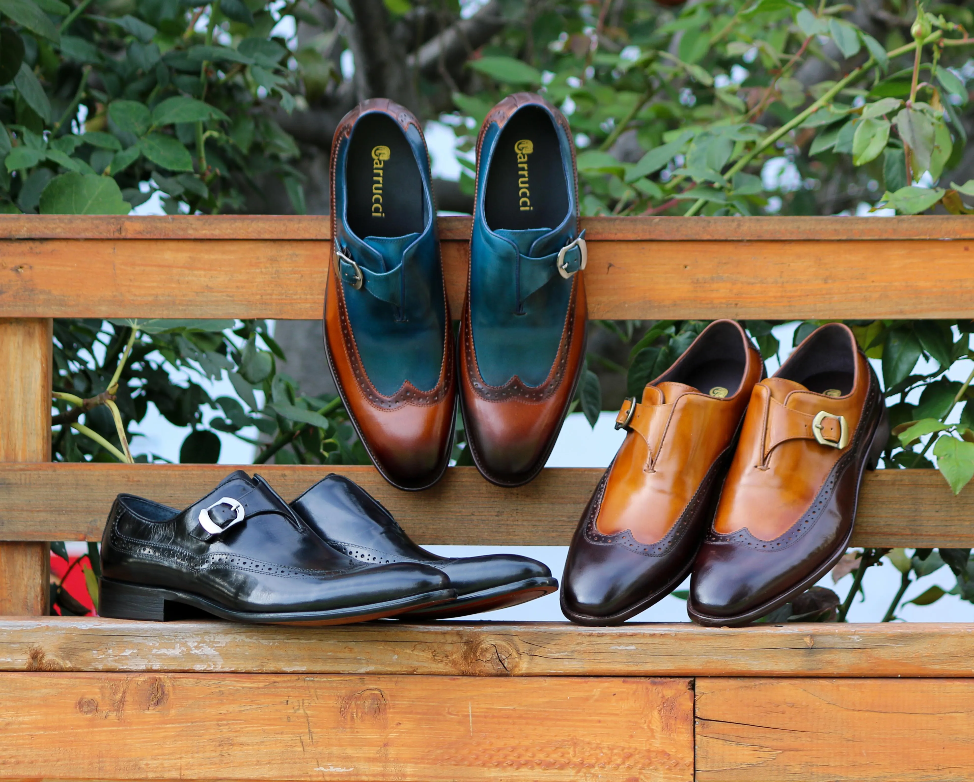 Schwarzer Monkstrap-Schuh aus Kalbsleder