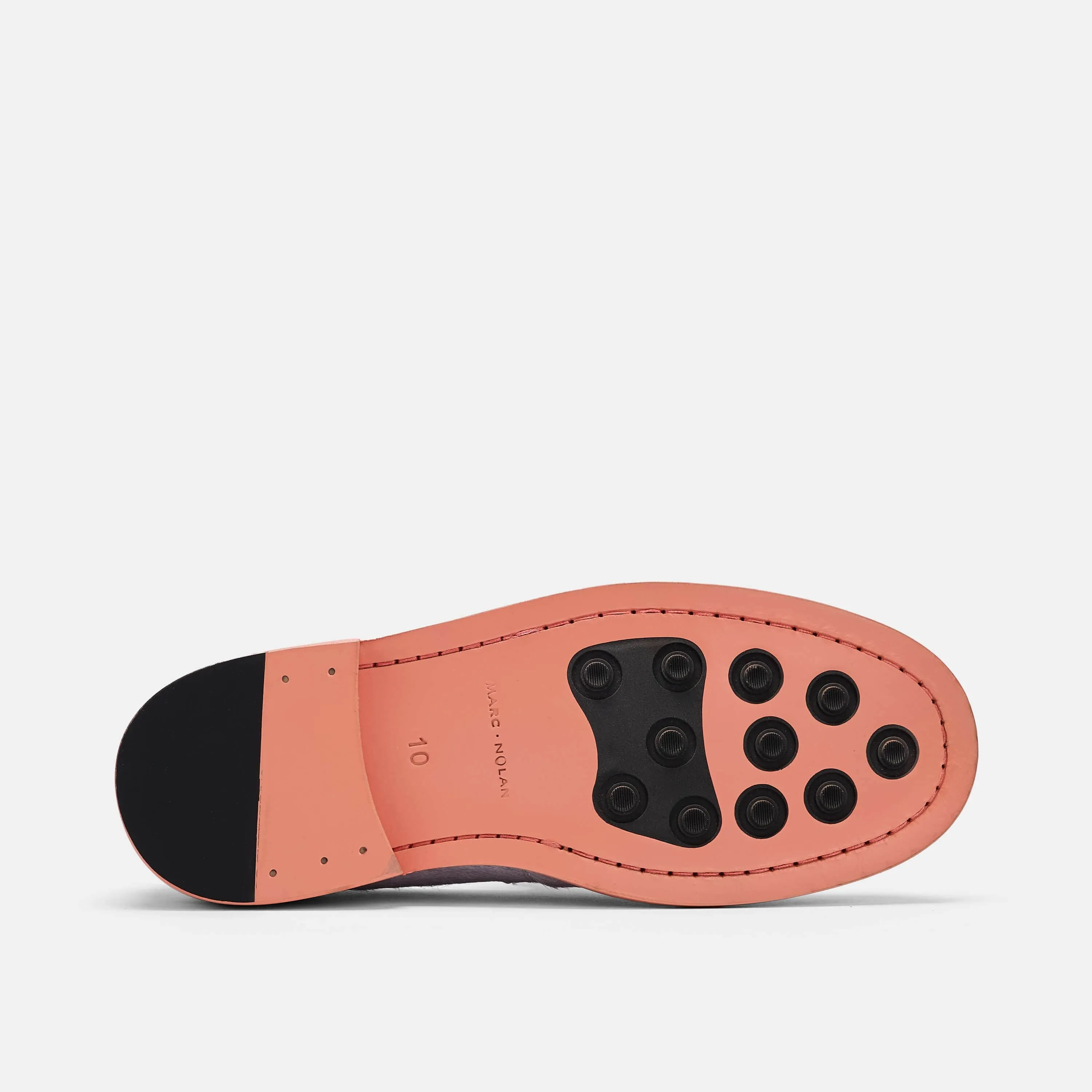 Calum Graue Leder-Penny-Loafer