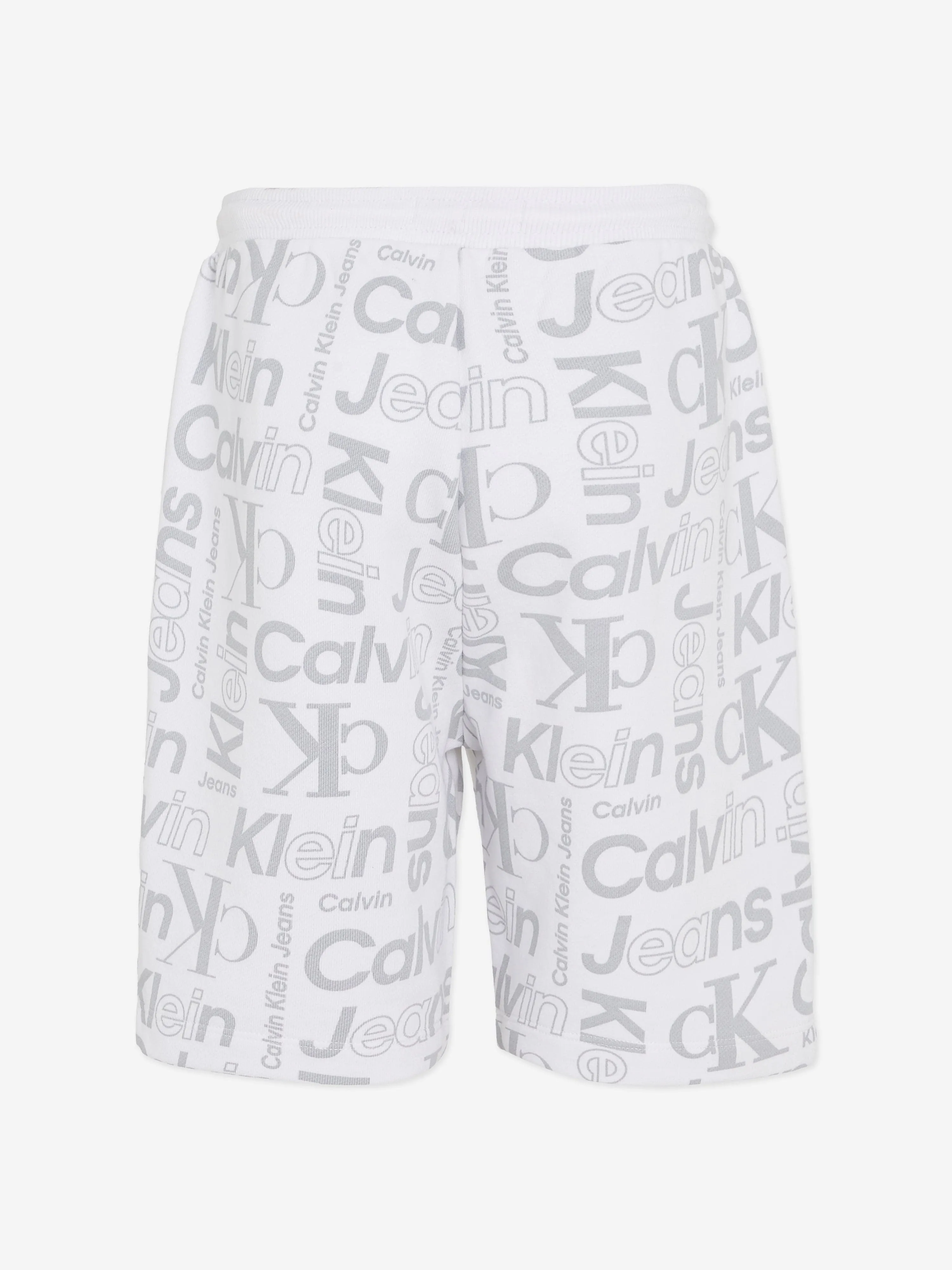 Calvin Klein Jungen Institutional CK Logo Shorts in Weiß