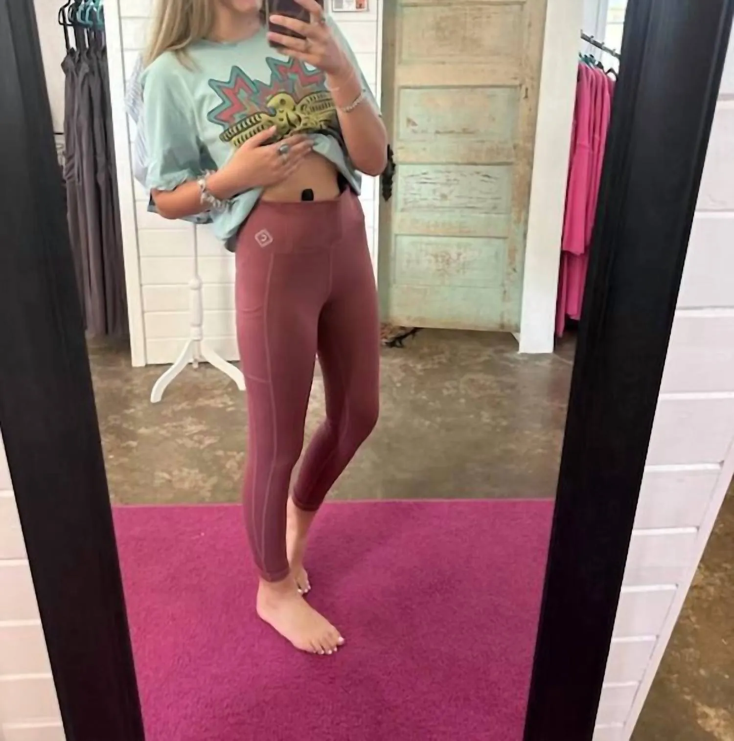 Camila Conceal Carry Legging in Mauve