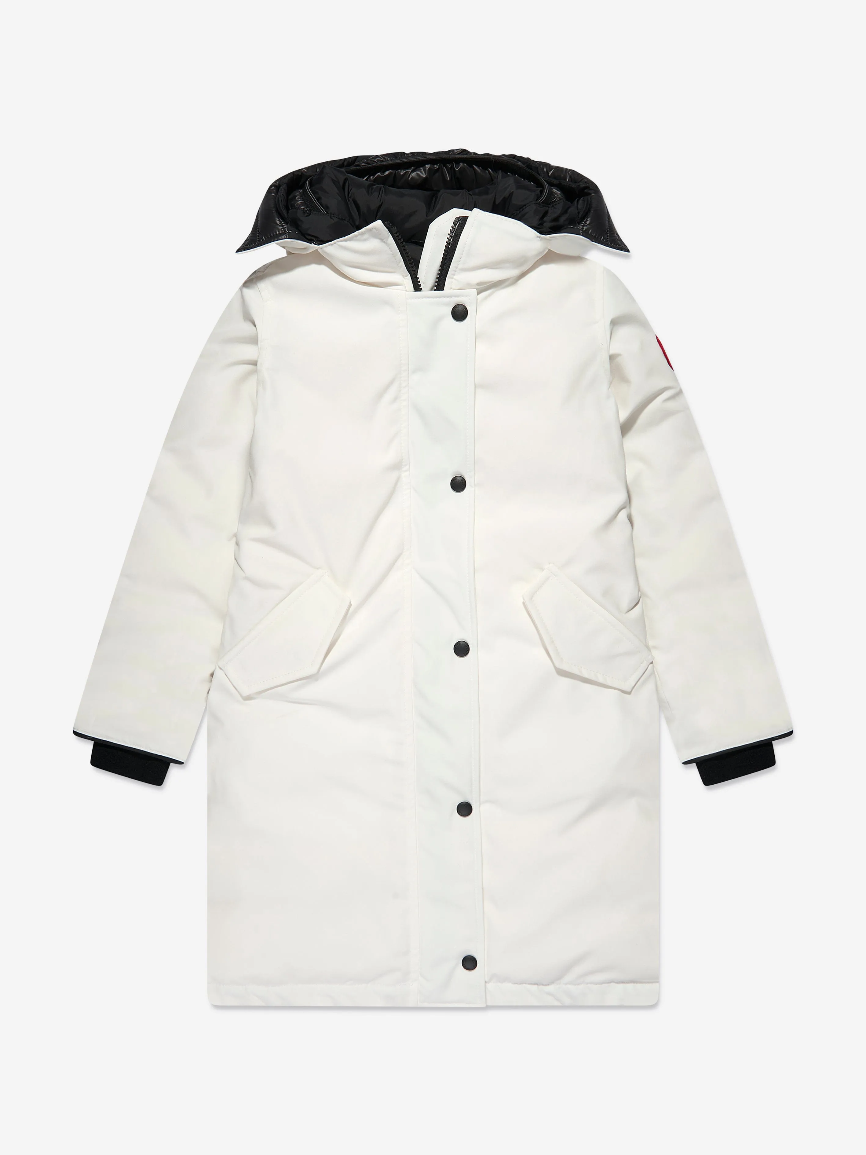 Canada Goose Girls Brittania Parka in Weiß