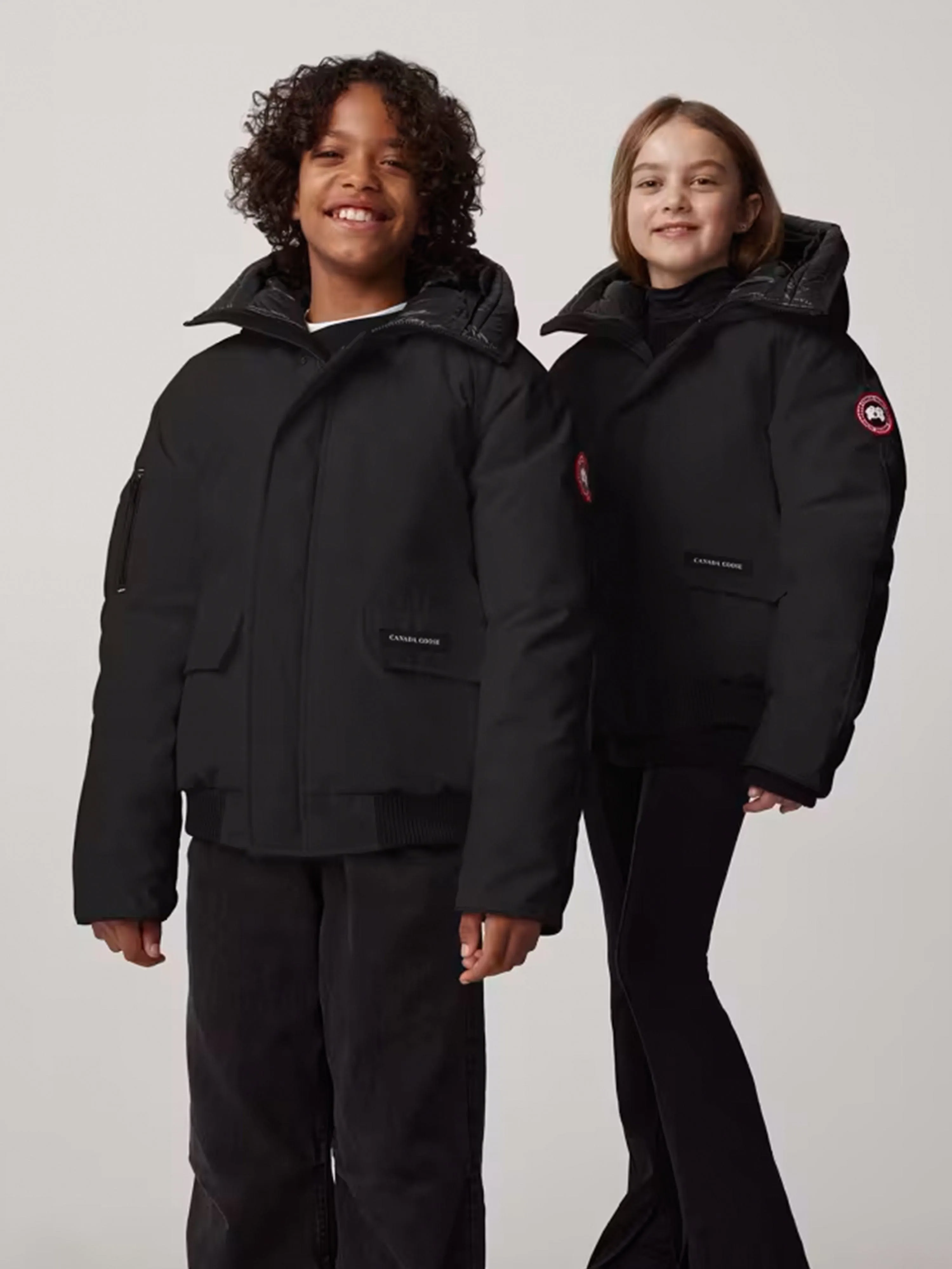Canada Goose Kids Chilliwack Bomber in Schwarz
