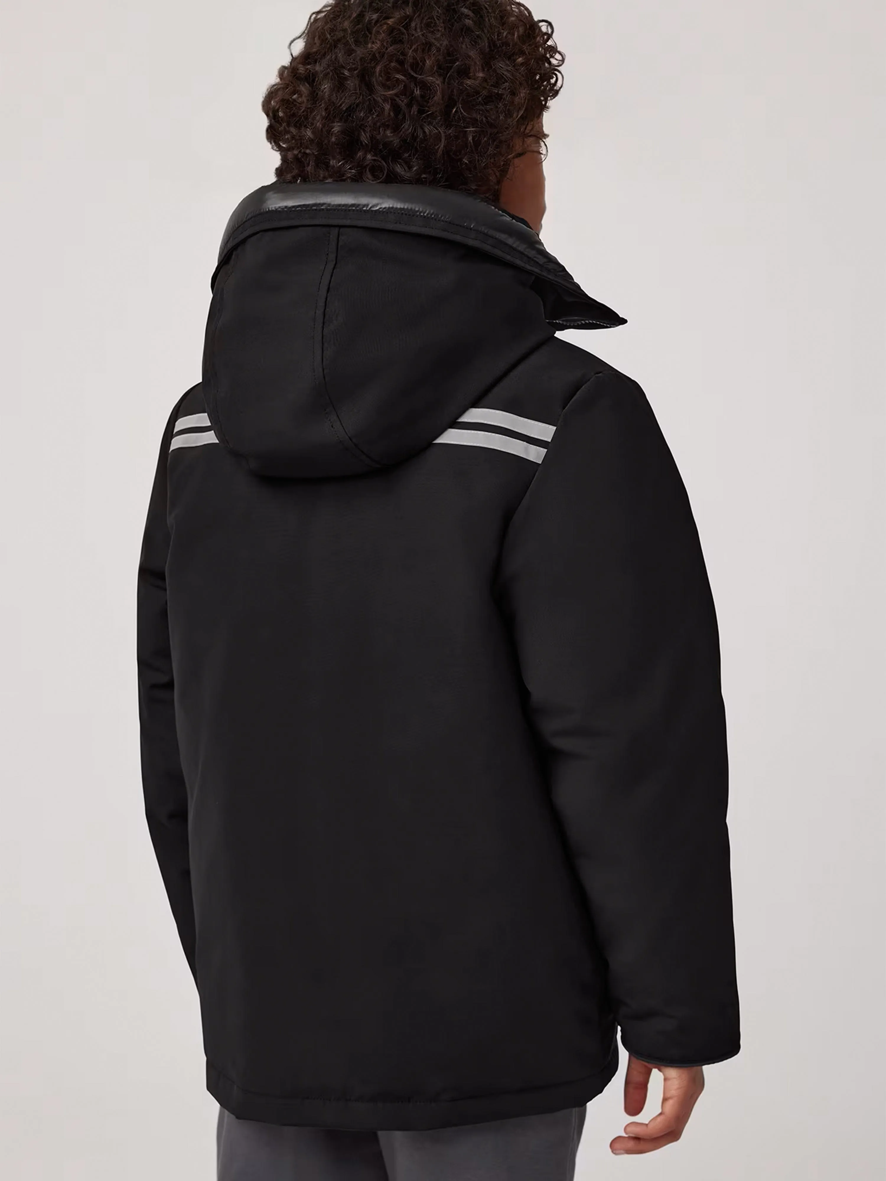 Canada Goose Kinder Daunen Expedition Parka in Schwarz