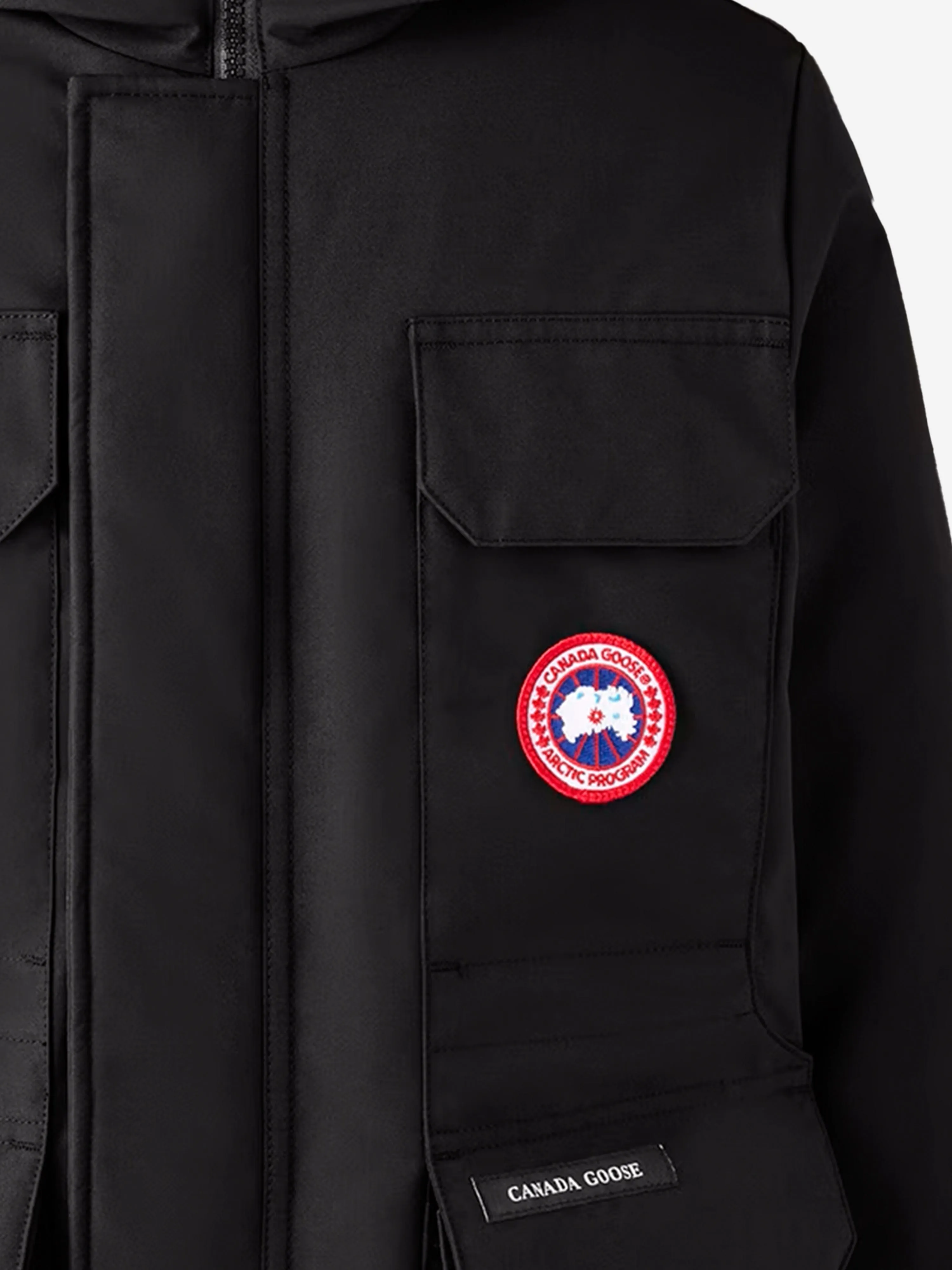 Canada Goose Kinder Daunen Expedition Parka in Schwarz