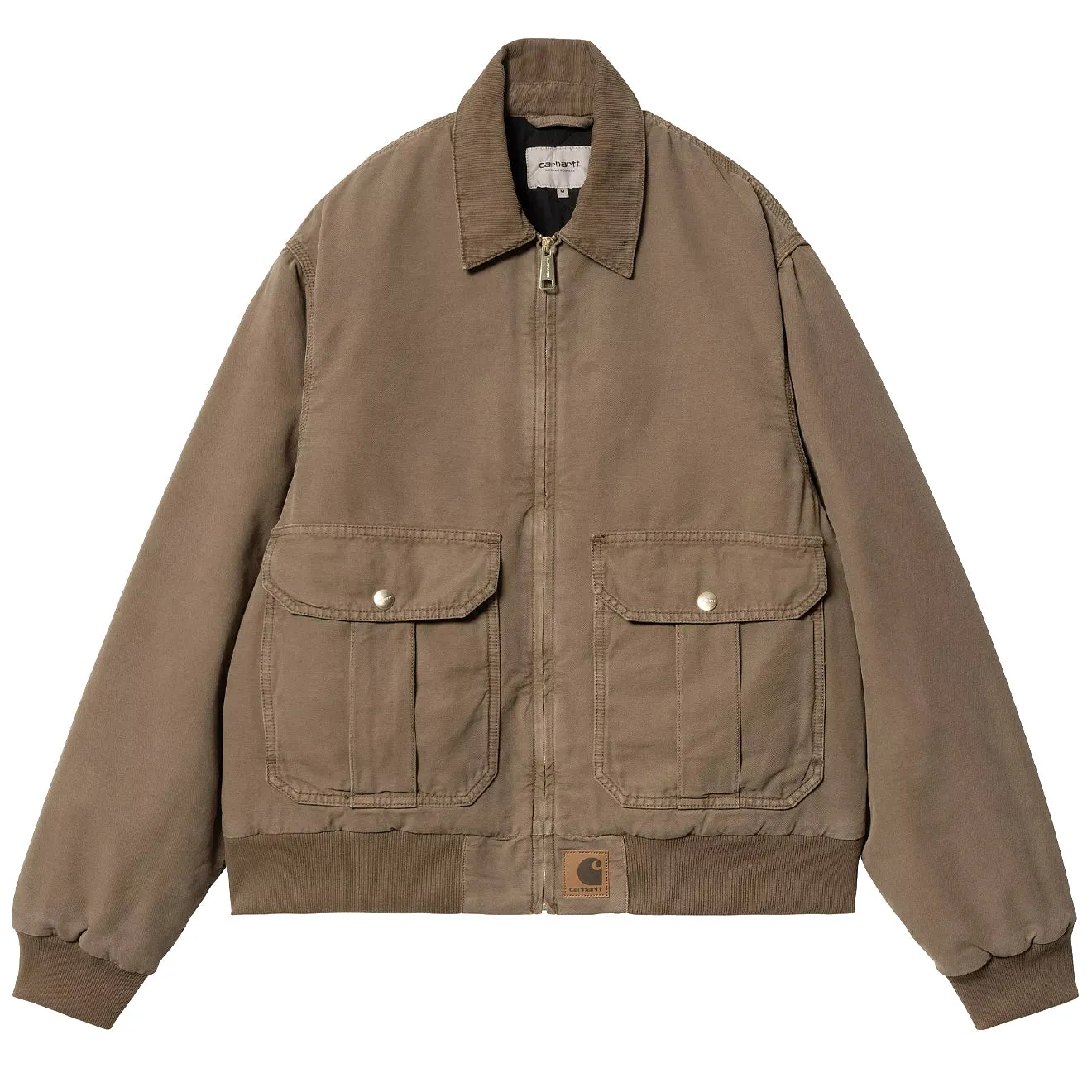 Carhartt WIP Stanton Jacke Schokolade / Schokoladenfarben Stein gefärbt