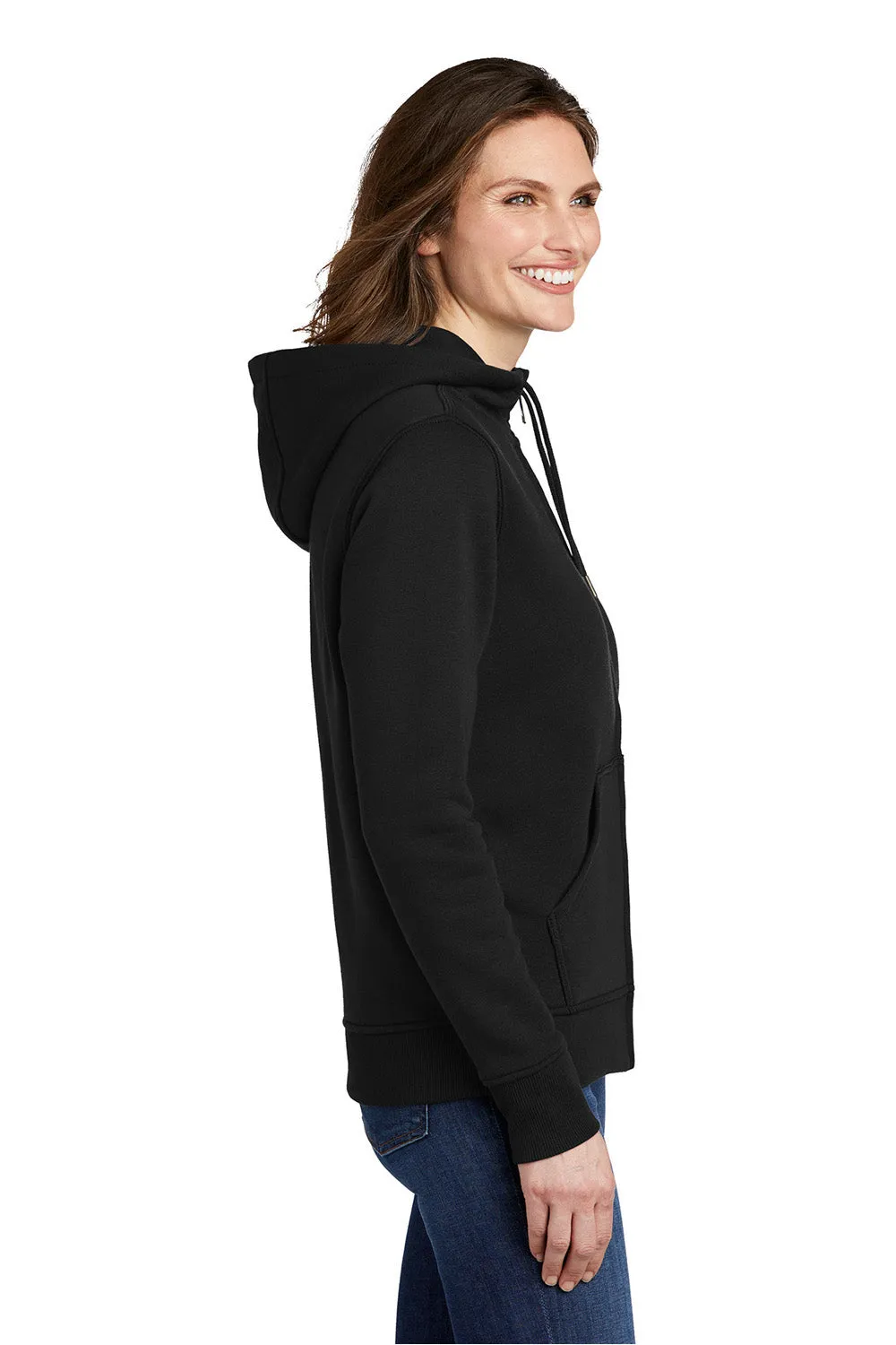 Carhartt Damen Clarksburg Kapuzenpullover mit Reißverschluss und Taschen - Schwarz