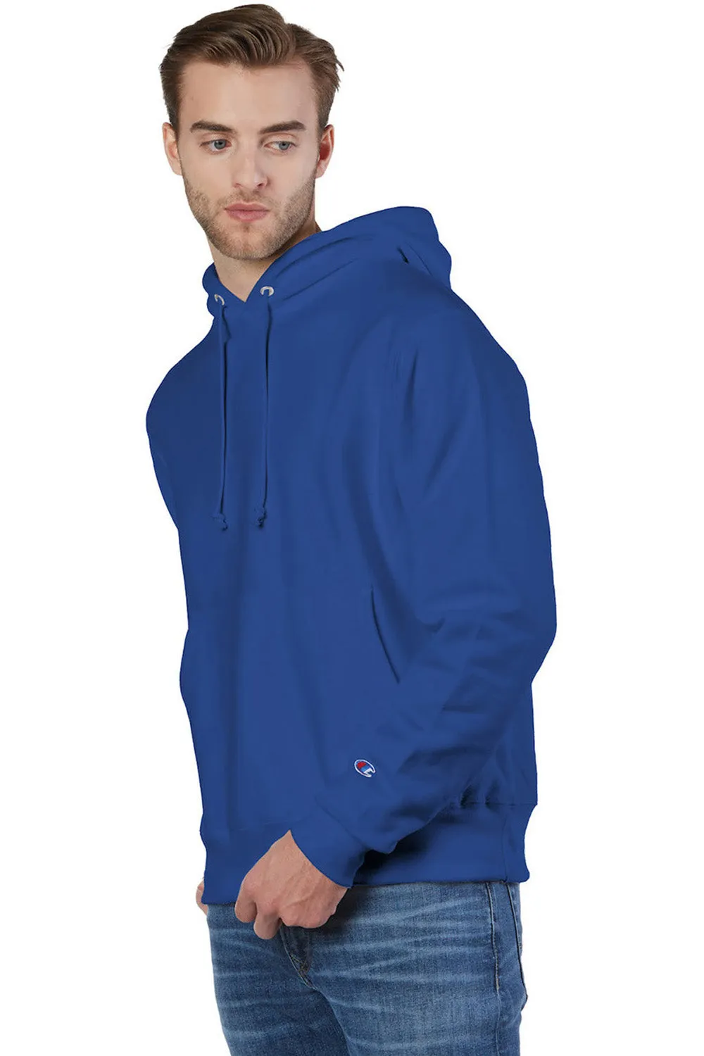 Champion Herren Kapuzenpullover mit schrumpffester Qualität und Kangaroo-Tasche - Sportliches Königsblau