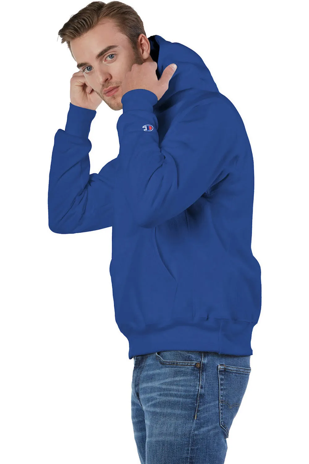 Champion Herren Kapuzenpullover mit schrumpffester Qualität und Kangaroo-Tasche - Sportliches Königsblau